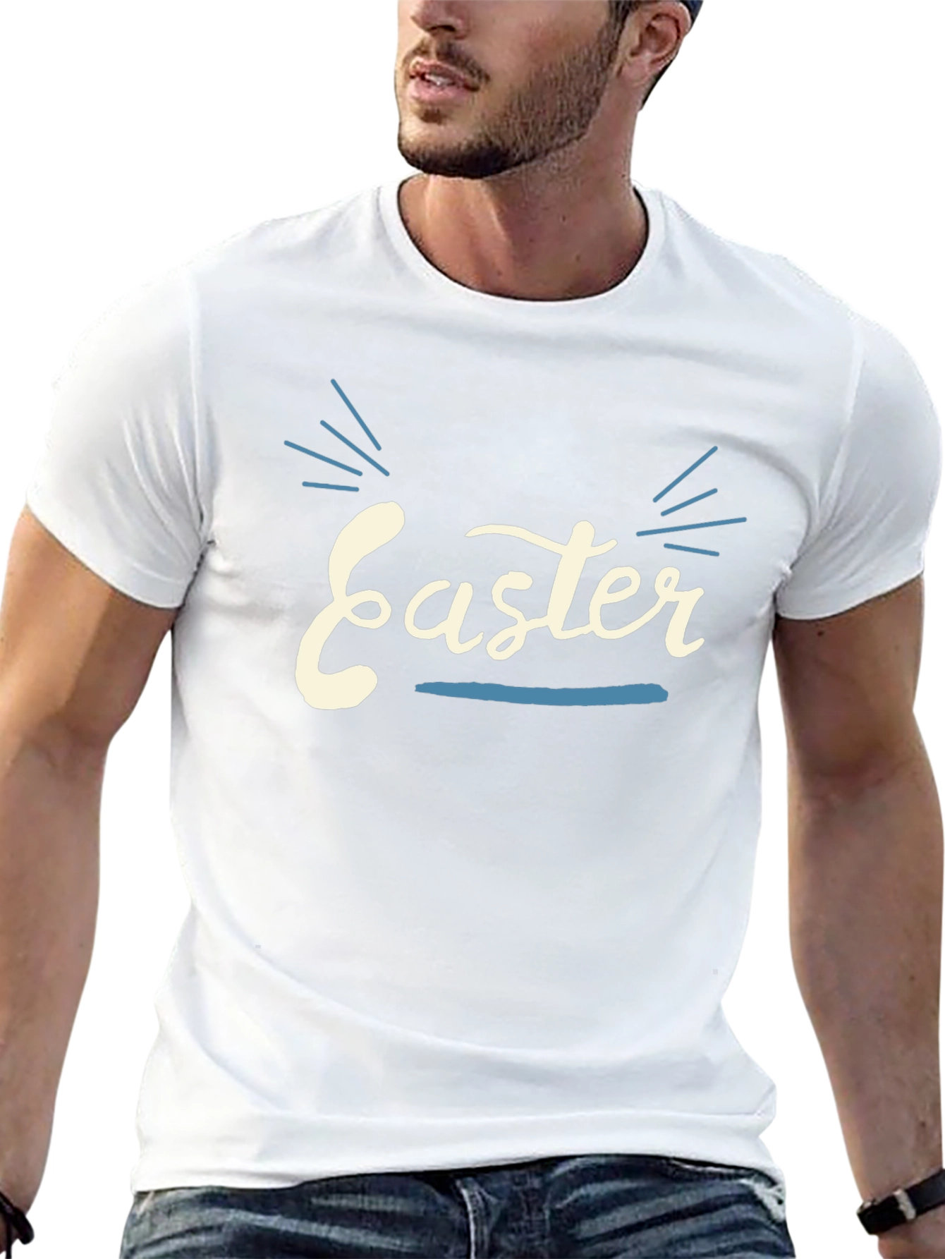 Easter Graphic T-Shirt - Black Holiday Tee
