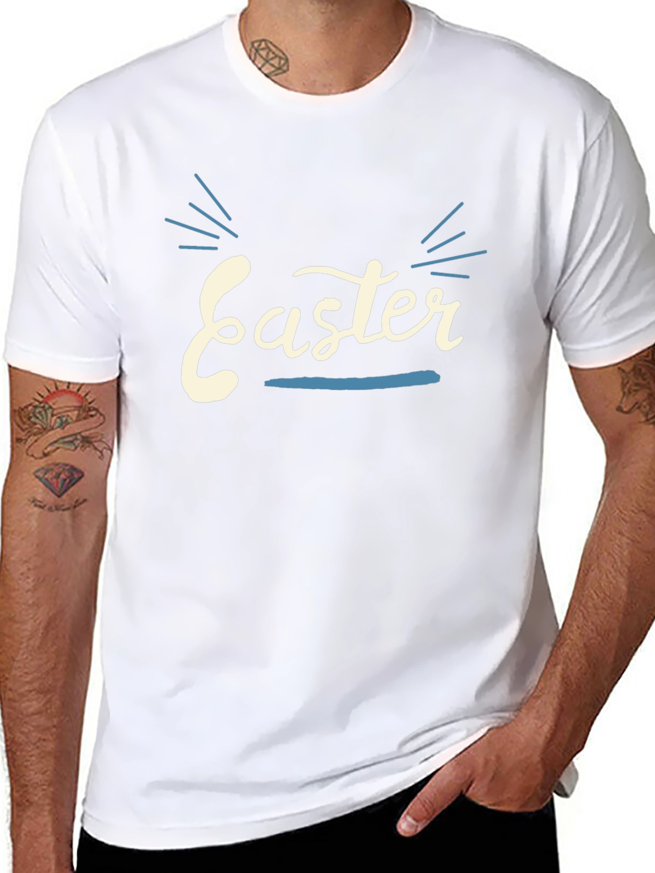 Easter Graphic T-Shirt - Black Holiday Tee