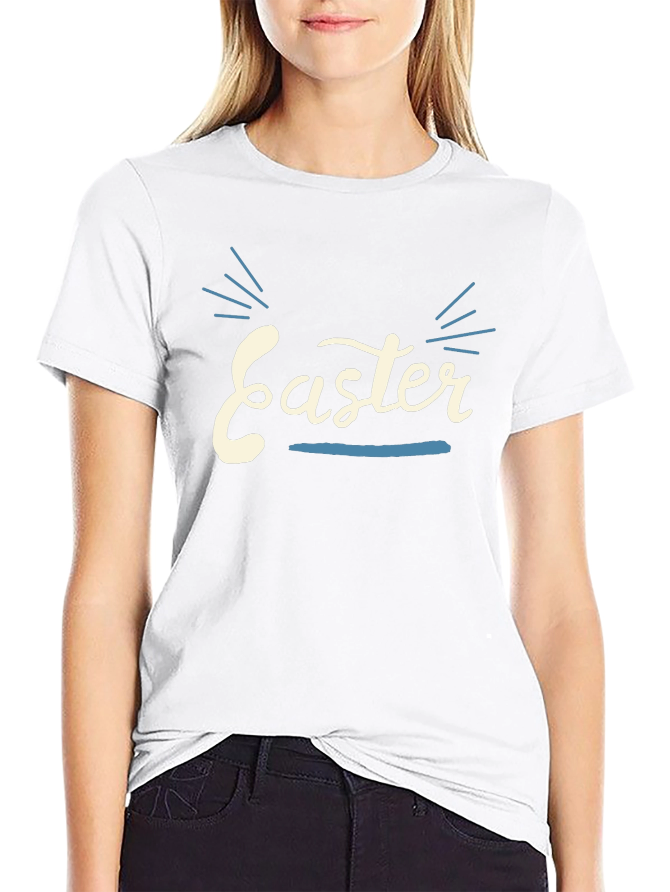 Easter Graphic T-Shirt - Black Holiday Tee