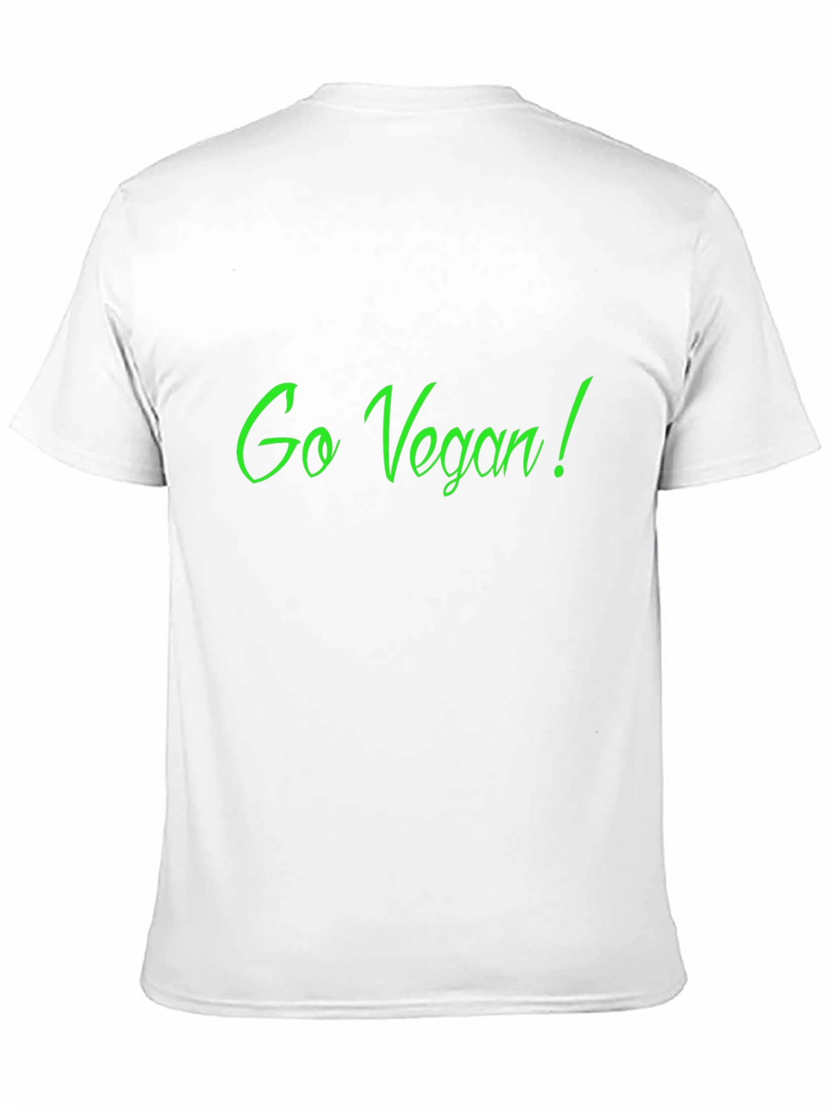 Go Vegan! Black Crew Neck Graphic Tee