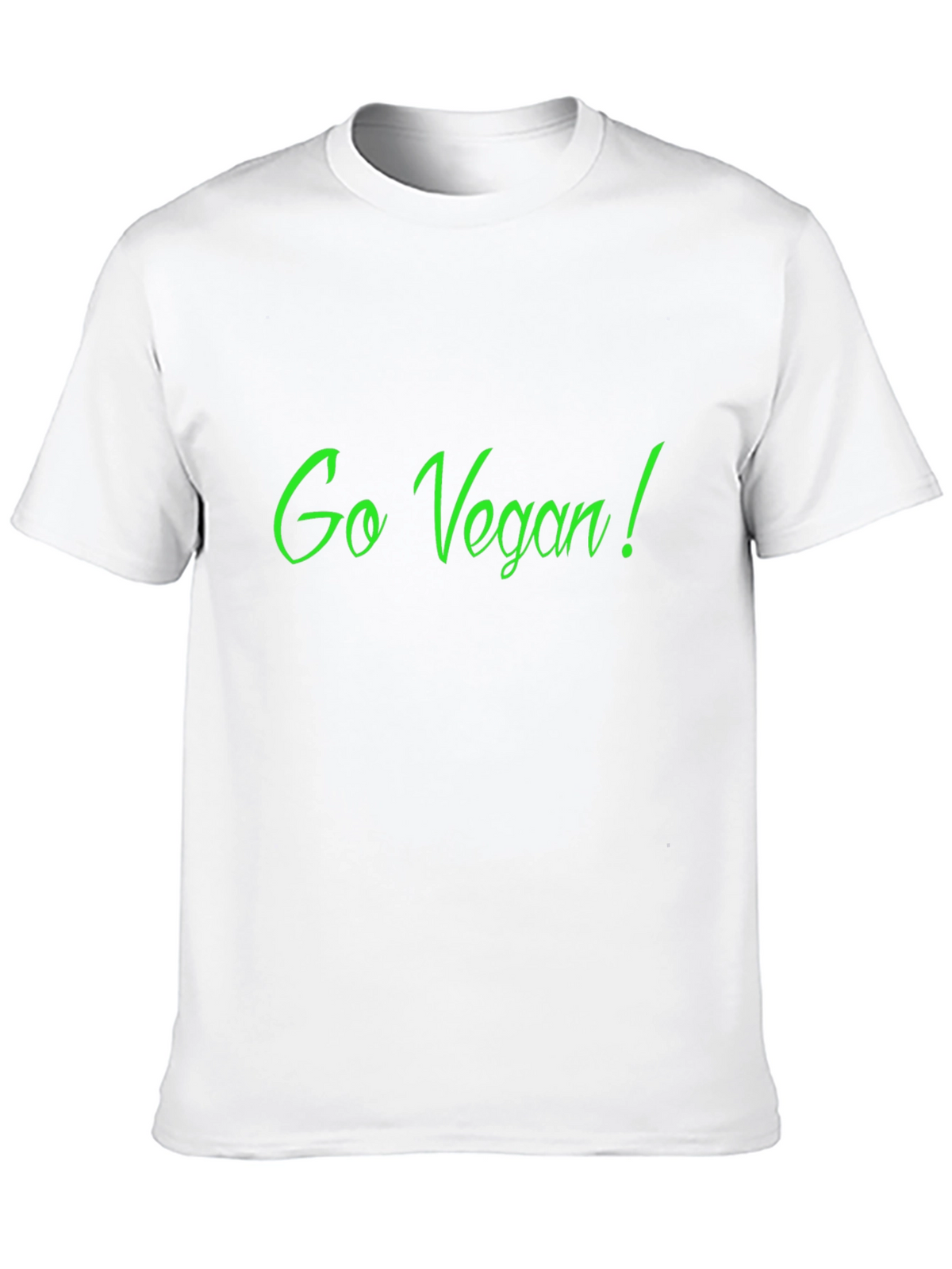 Go Vegan! Black Crew Neck Graphic Tee