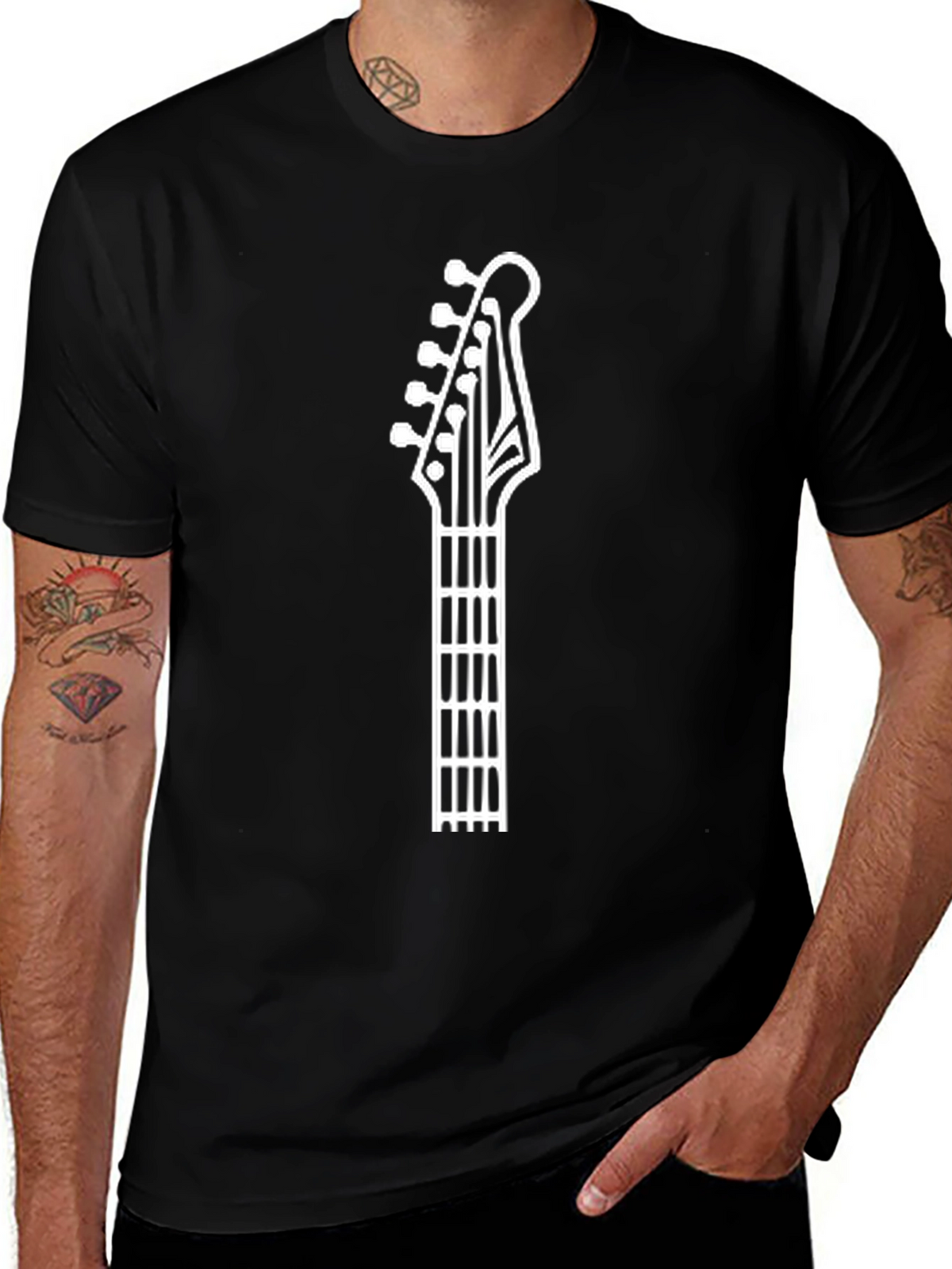 Guitar Neck T-Shirt - Musician Graphic Tee