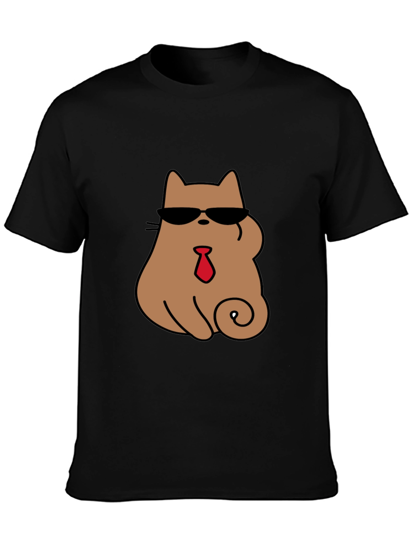 Cool Cat Tee - Shades & Tie