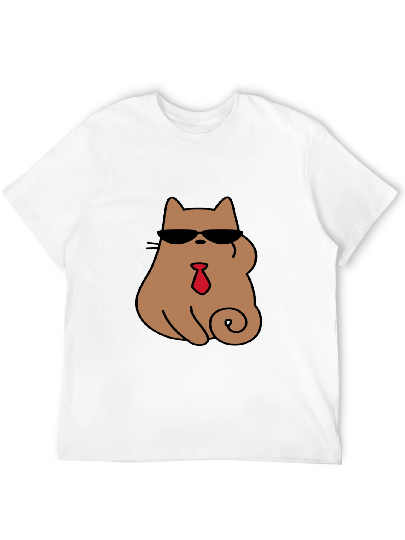 Cool Cat Tee - Shades & Tie