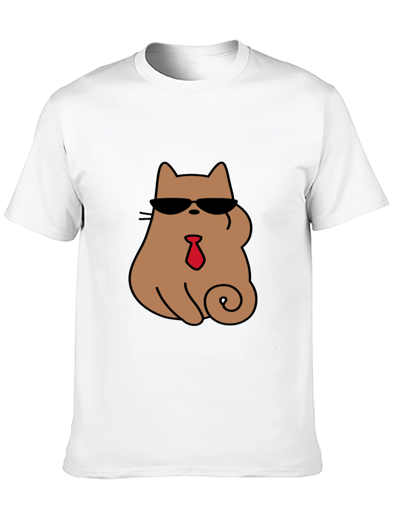 Cool Cat Tee - Shades & Tie