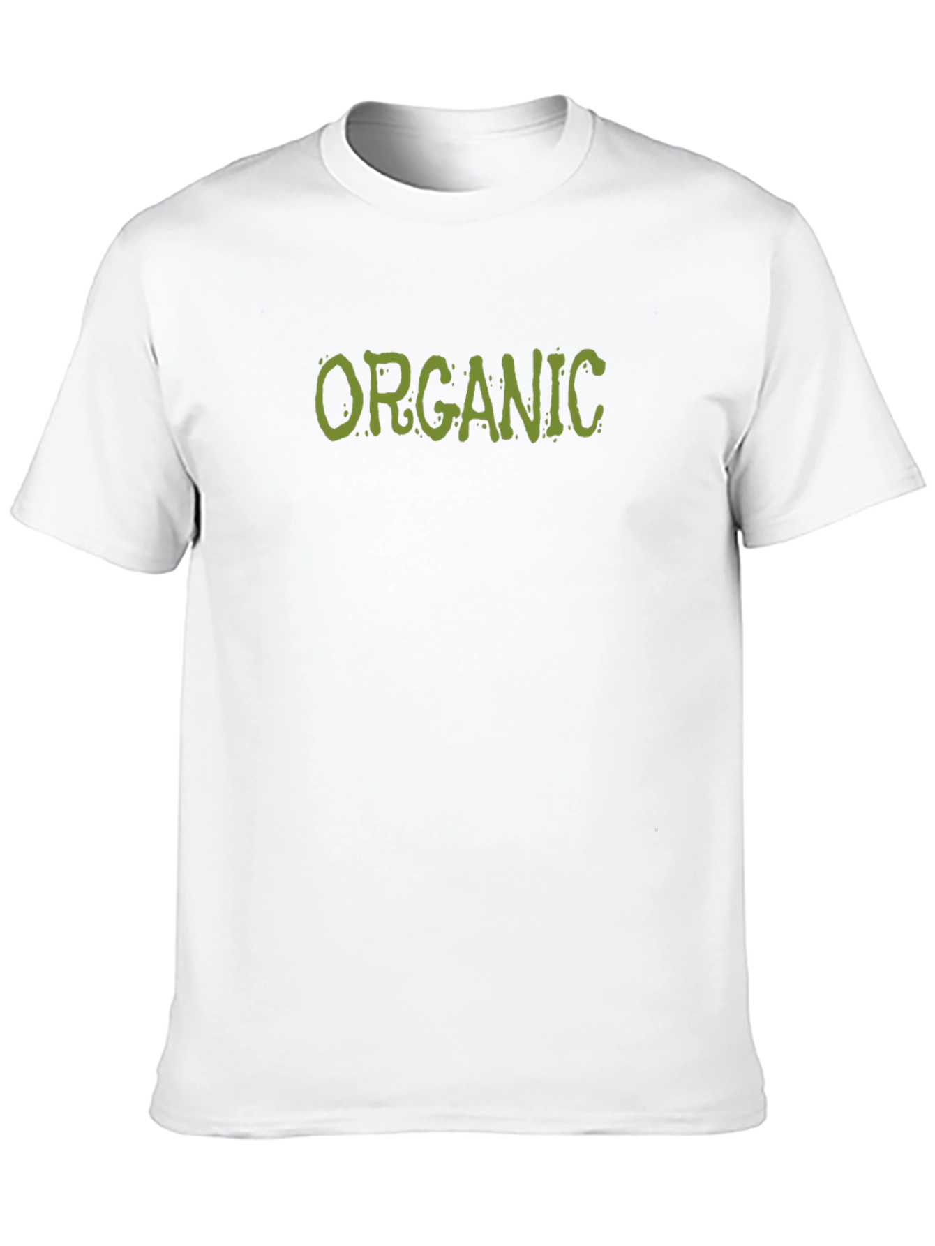 Organic Graphic Print Black T-Shirt