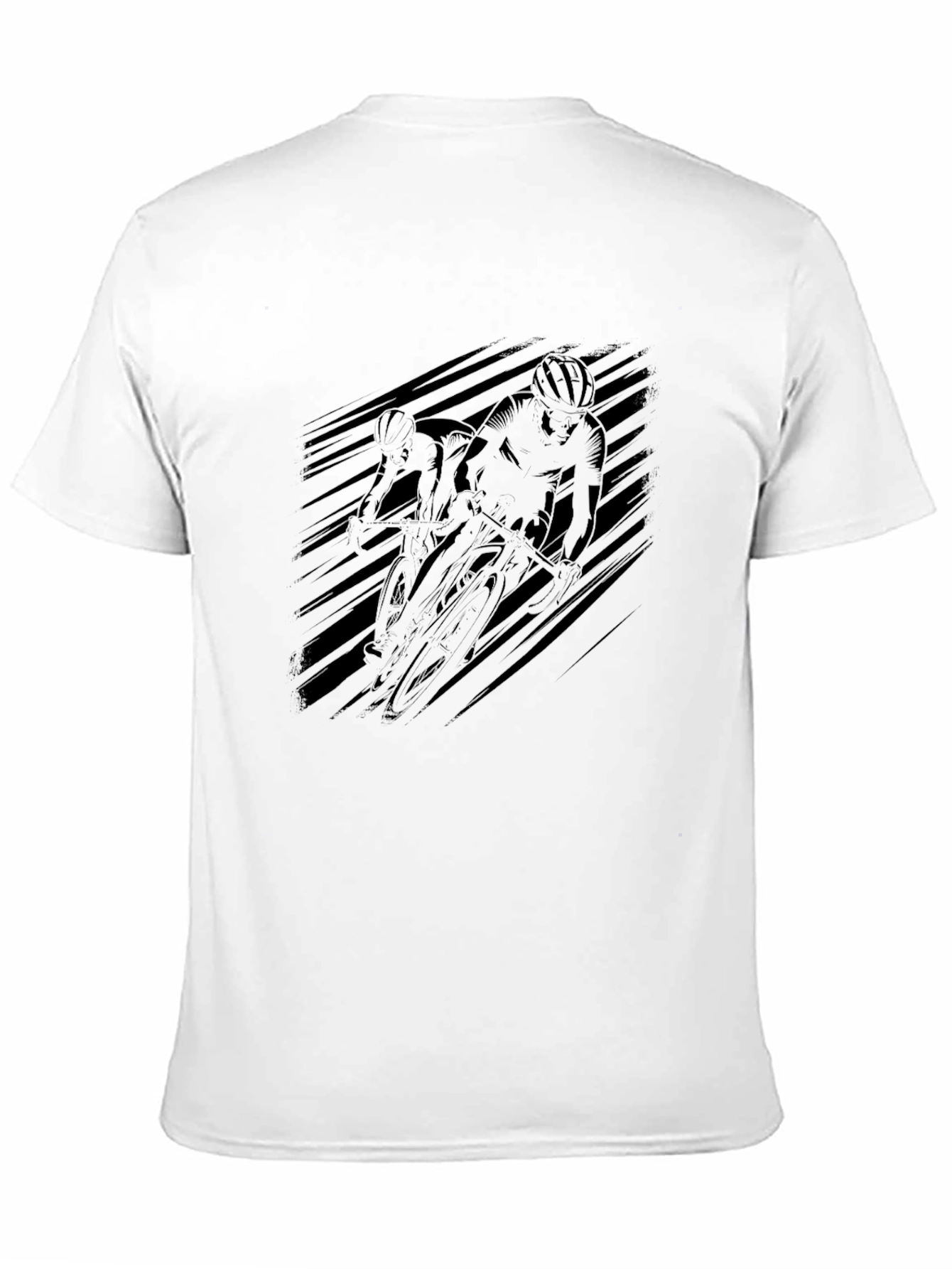 Black Cycling Graphic Tee - Ride in Style