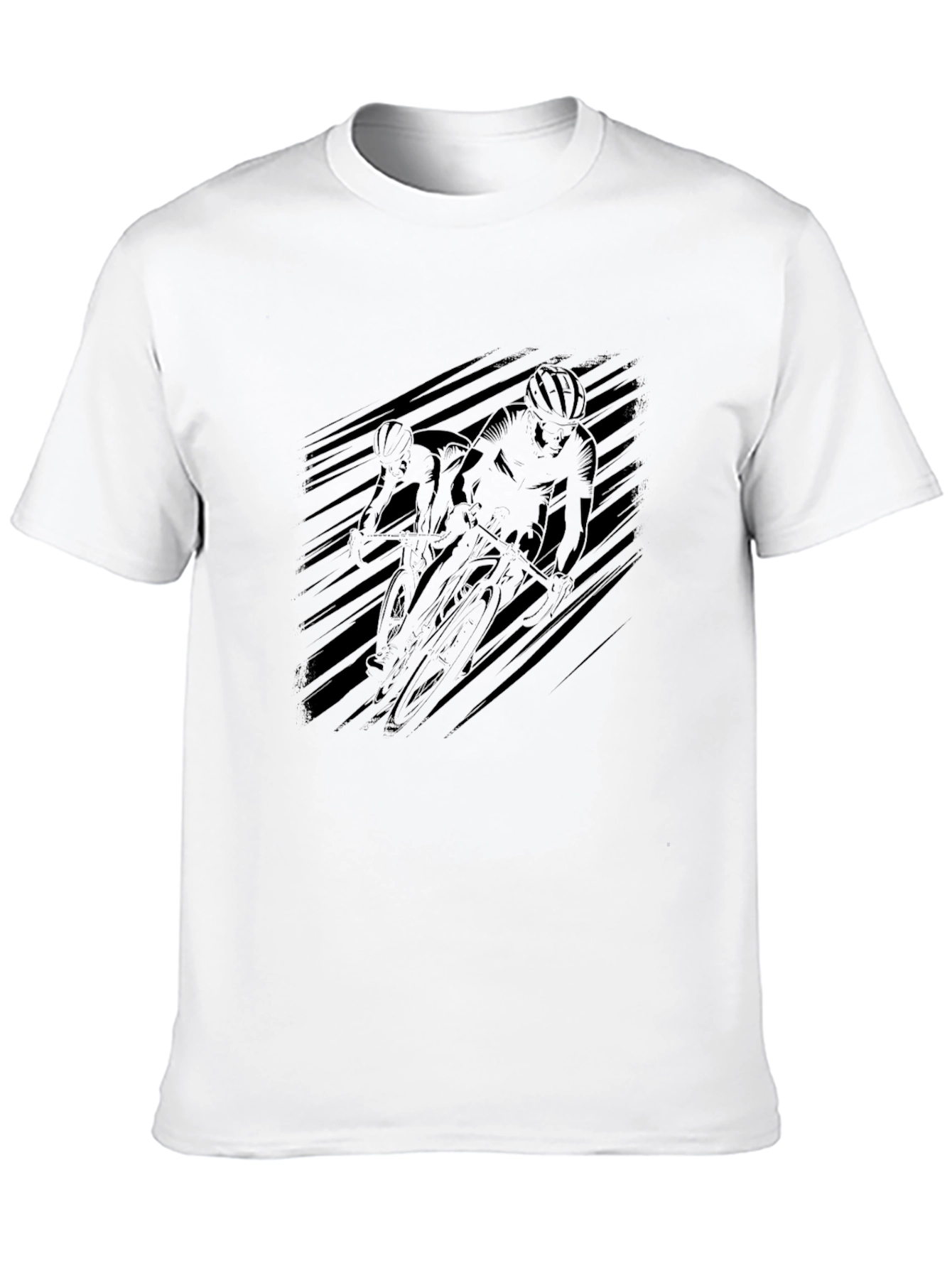 Black Cycling Graphic Tee - Ride in Style