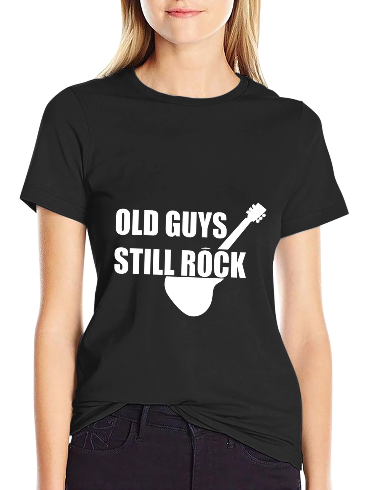 Old Guys Still Rock Graphic Tee - Black