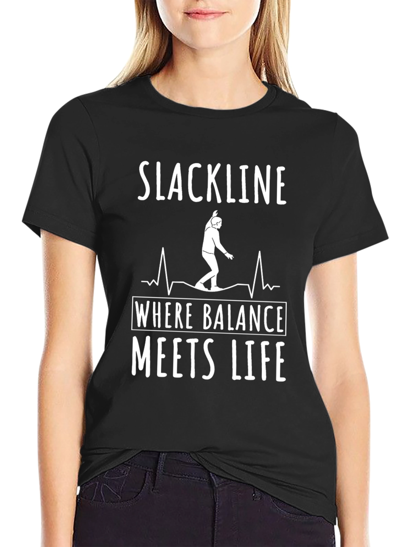 Slackline Balance Life Graphic T-Shirt