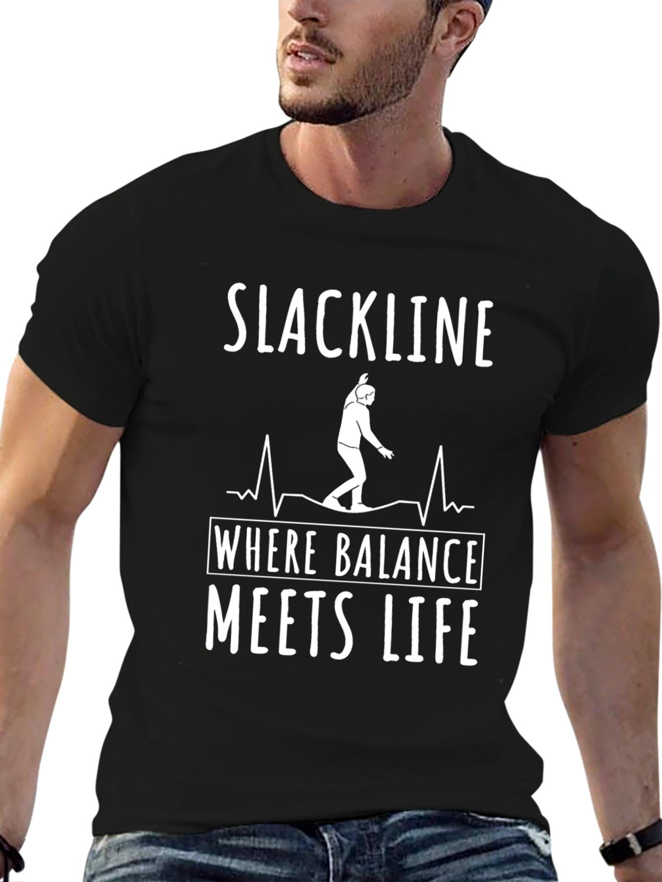 Slackline Balance Life Graphic T-Shirt