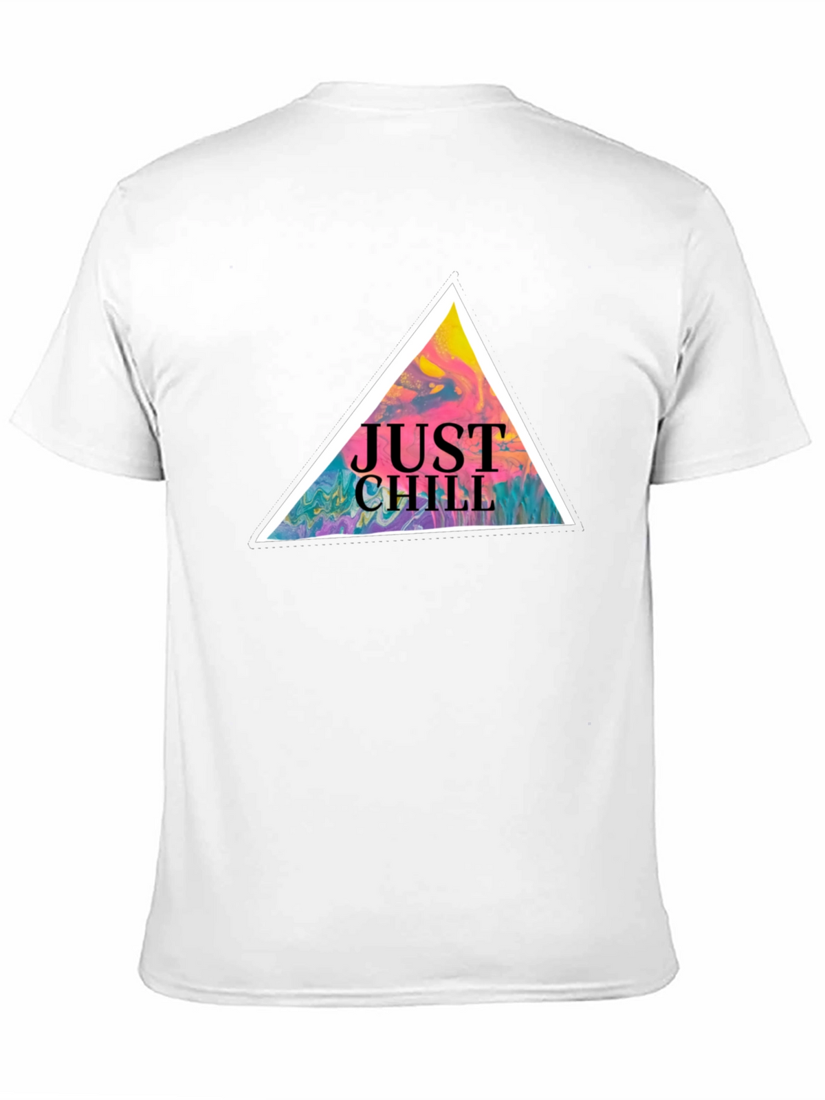 Just Chill Graphic Tee - Black Cotton T-Shirt