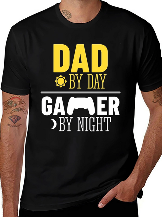 Dad Gamer T-Shirt - Day & Night Fun