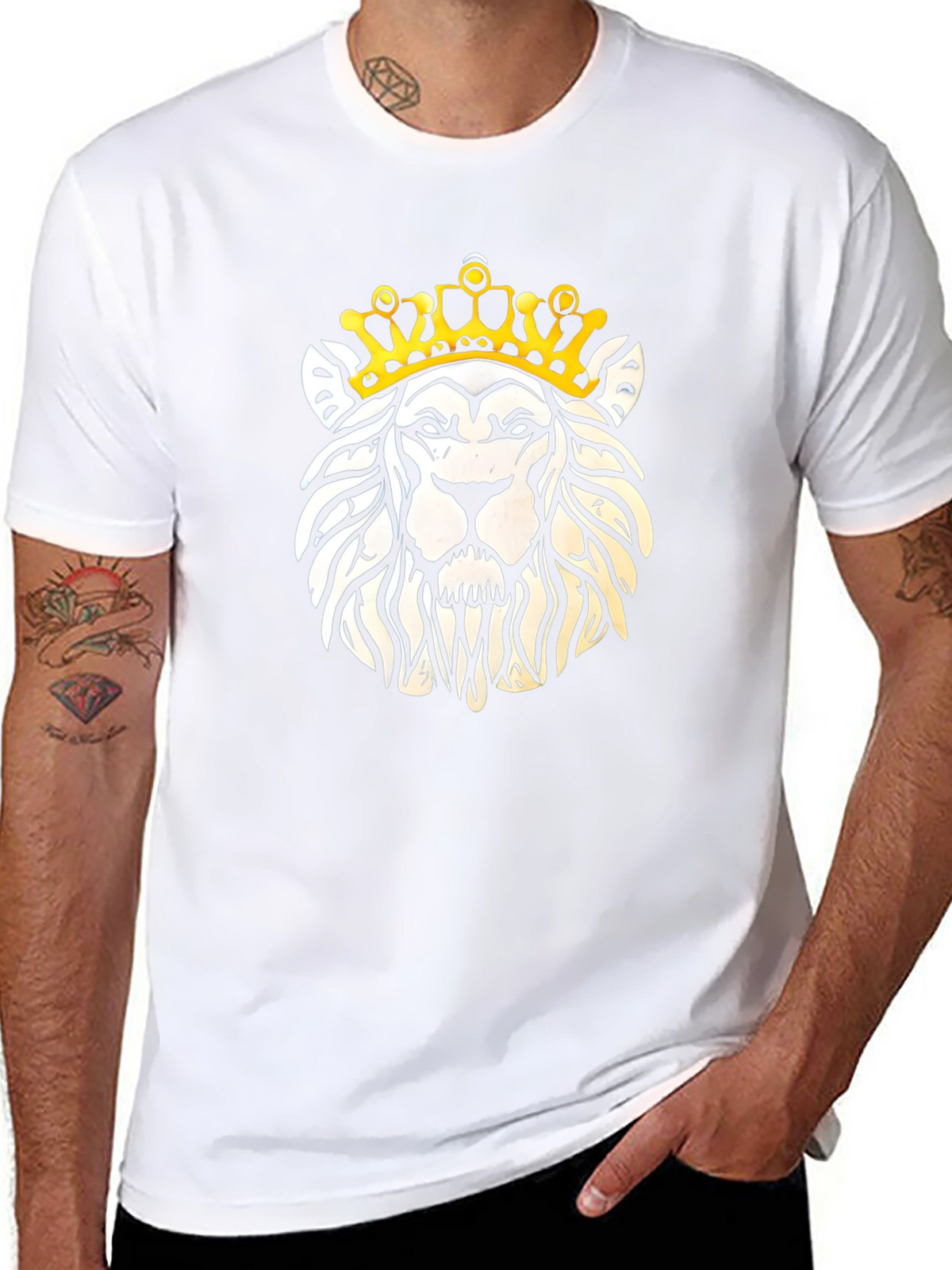 Lion Crown T-Shirt - Graphic Tee for Men