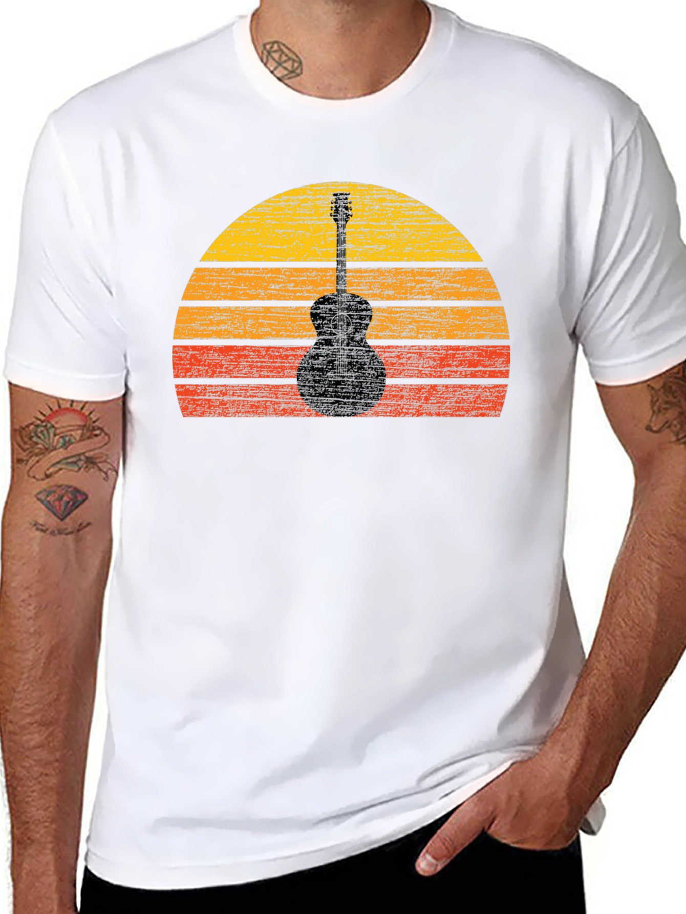 Guitar Sunset Graphic Tee