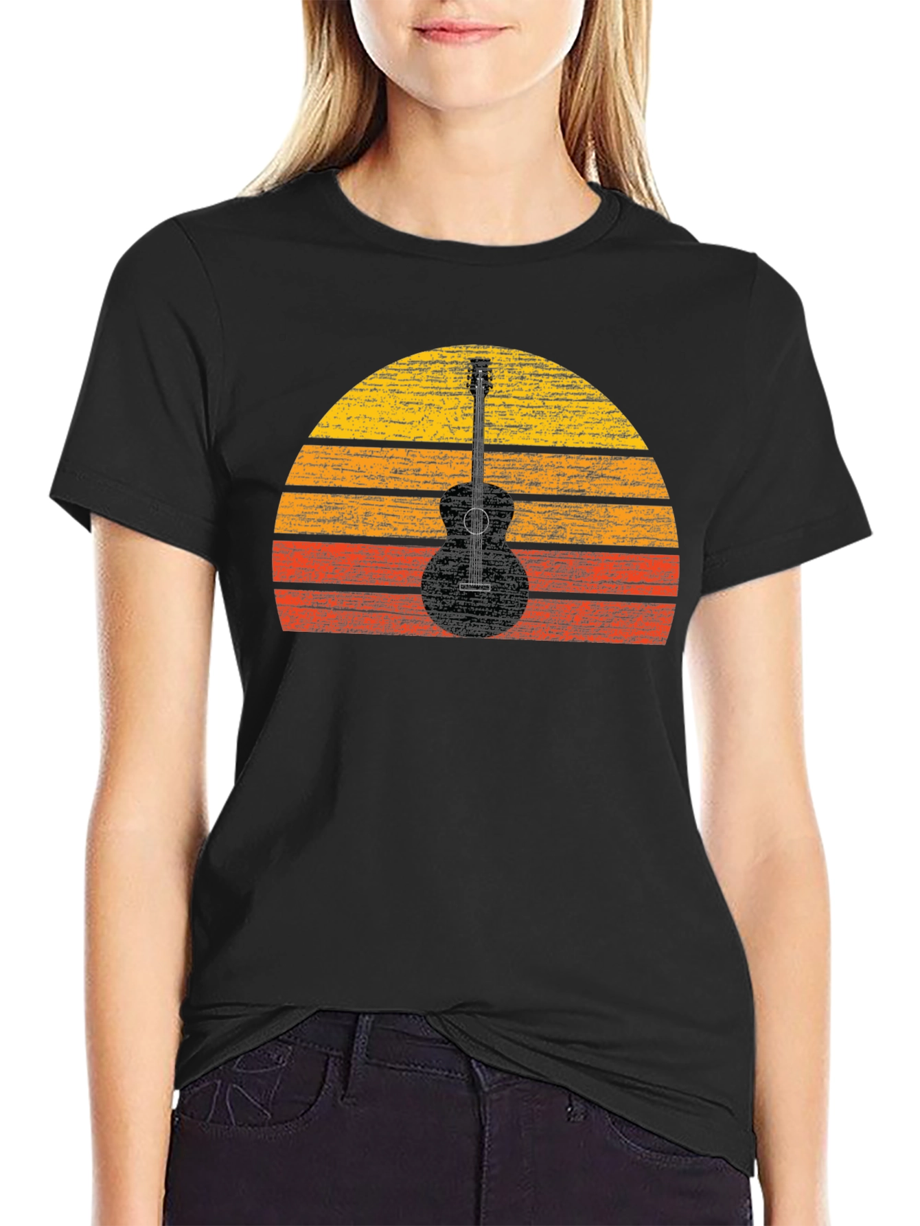 Guitar Sunset Graphic Tee