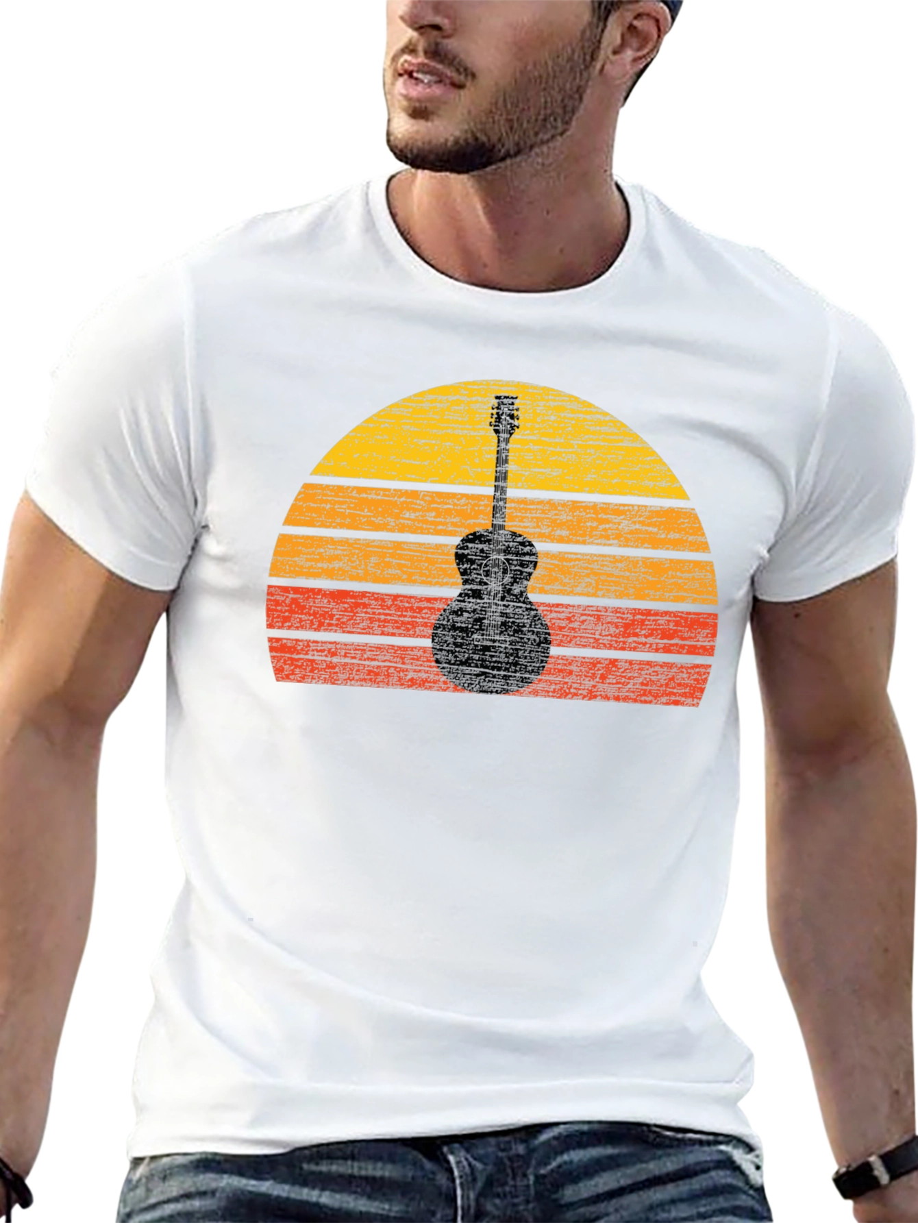 Guitar Sunset Graphic Tee