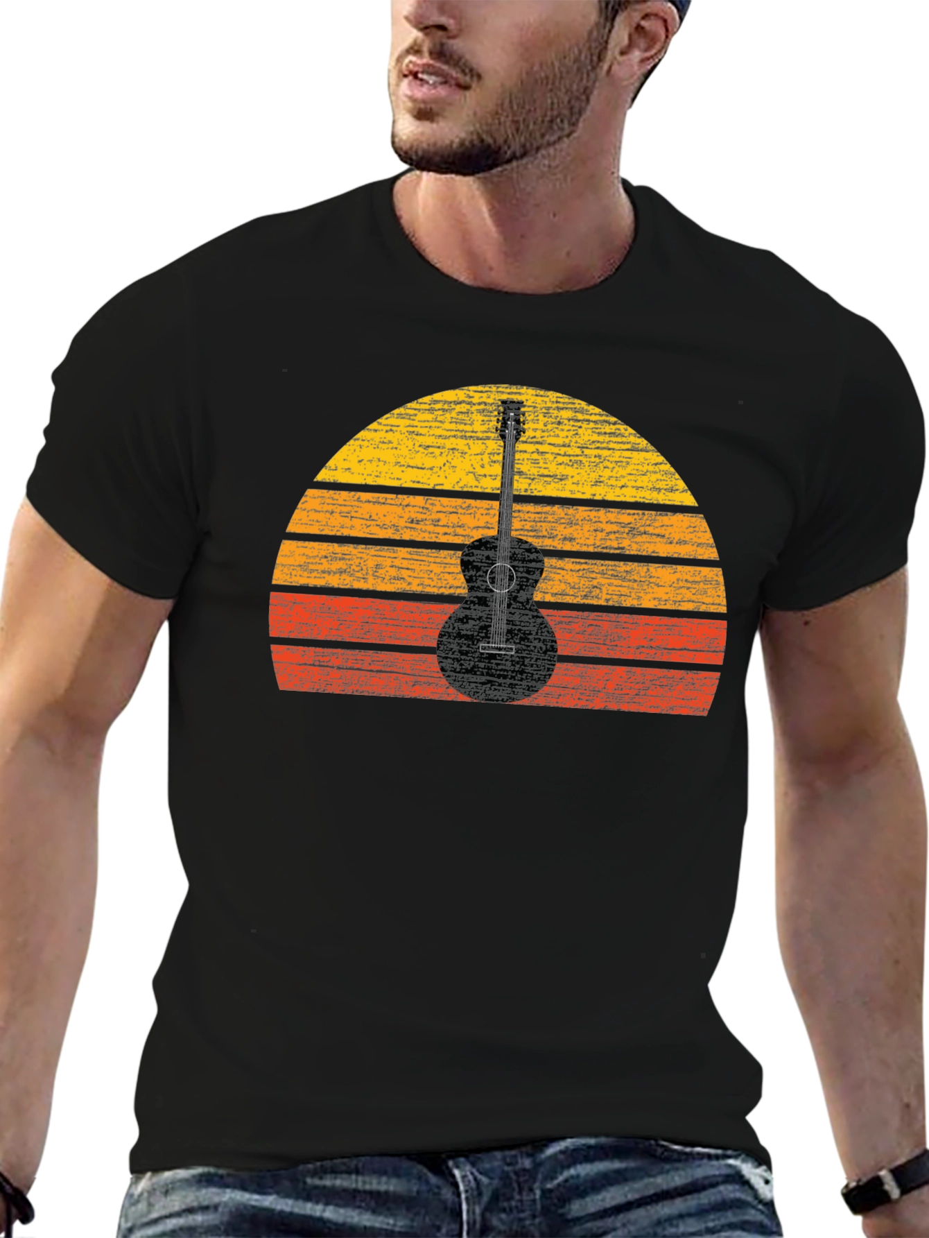 Guitar Sunset Graphic Tee