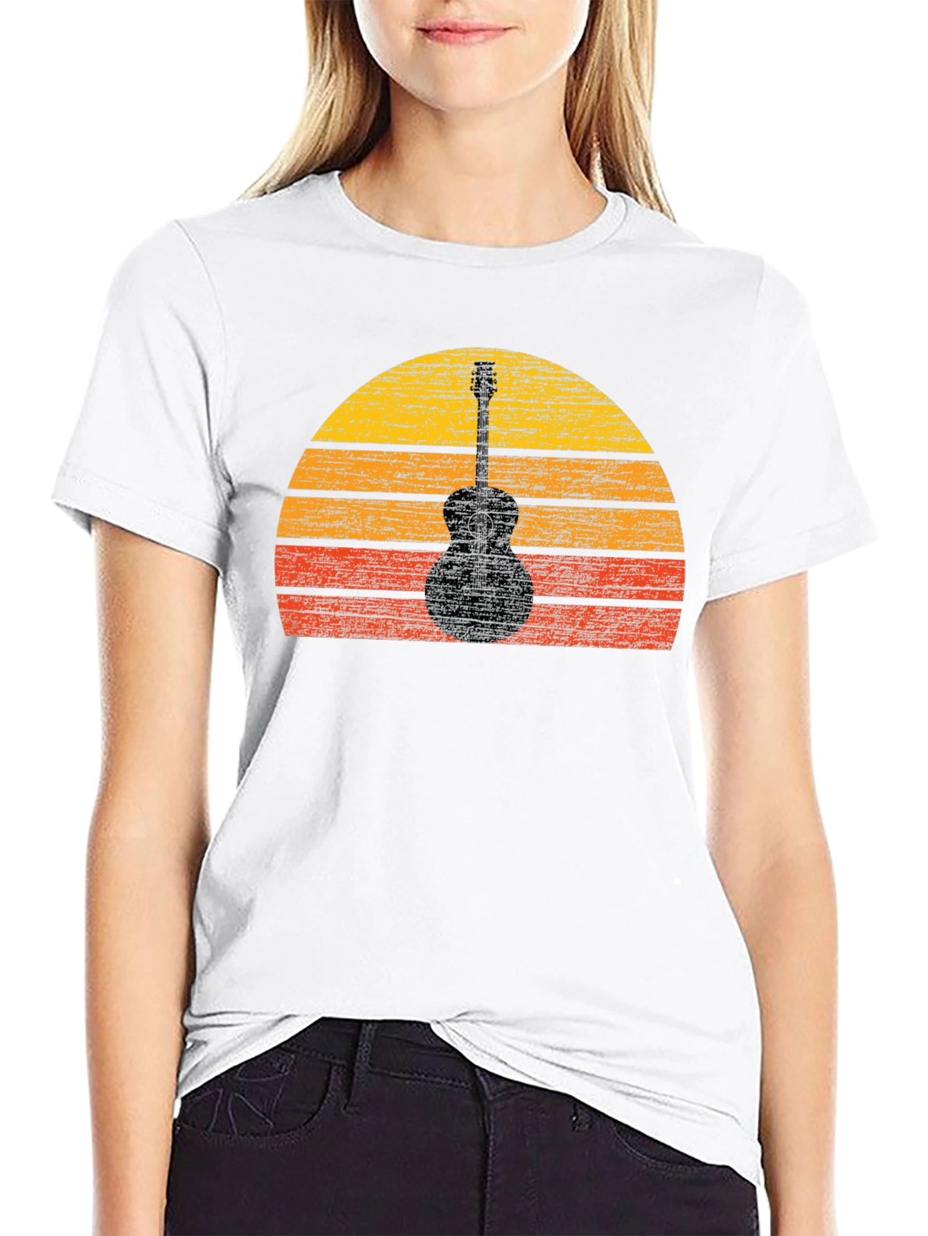 Guitar Sunset Graphic Tee