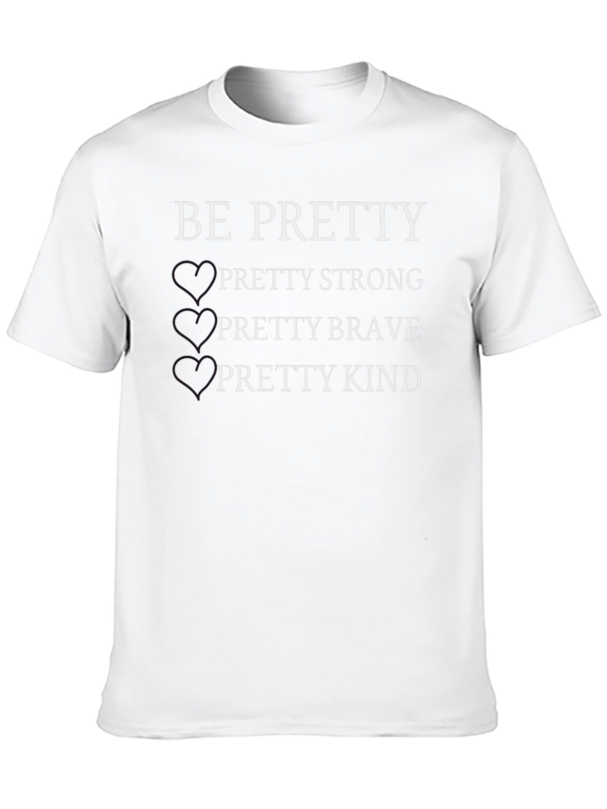 Be Pretty Black Graphic T-Shirt