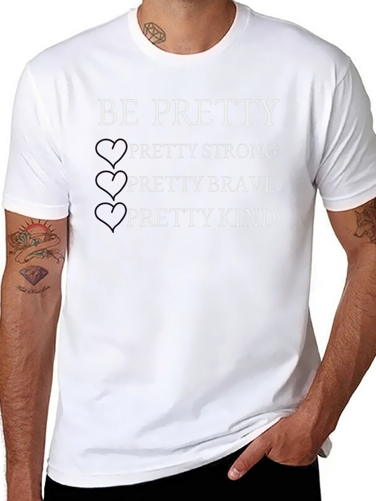 Be Pretty Black Graphic T-Shirt