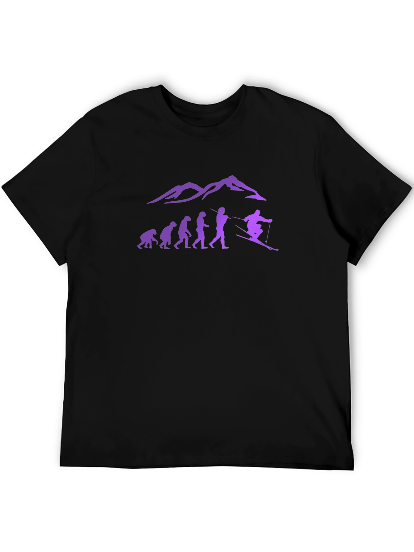 Ski Evolution T-Shirt - Mountain Design