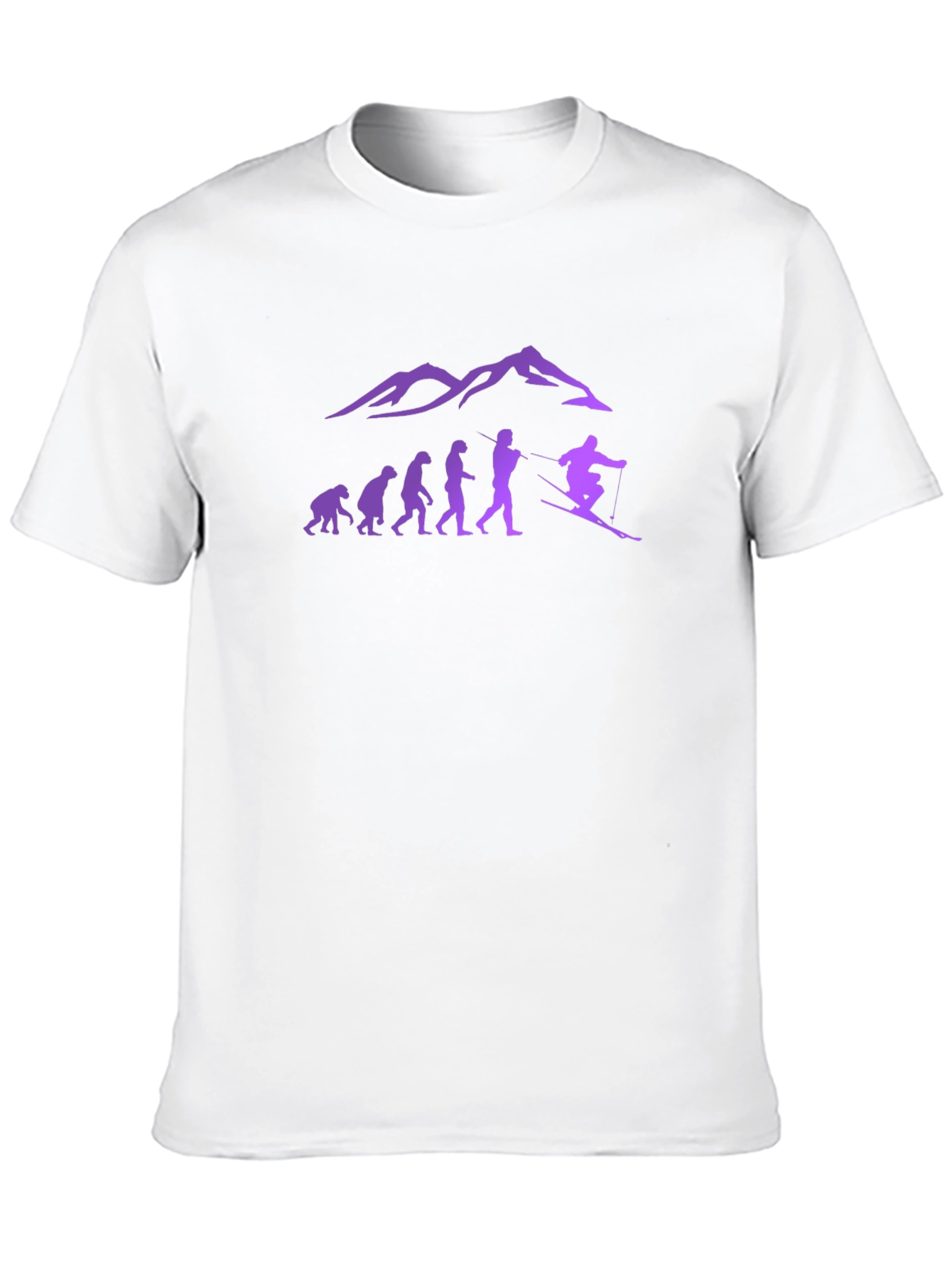 Ski Evolution T-Shirt - Mountain Design