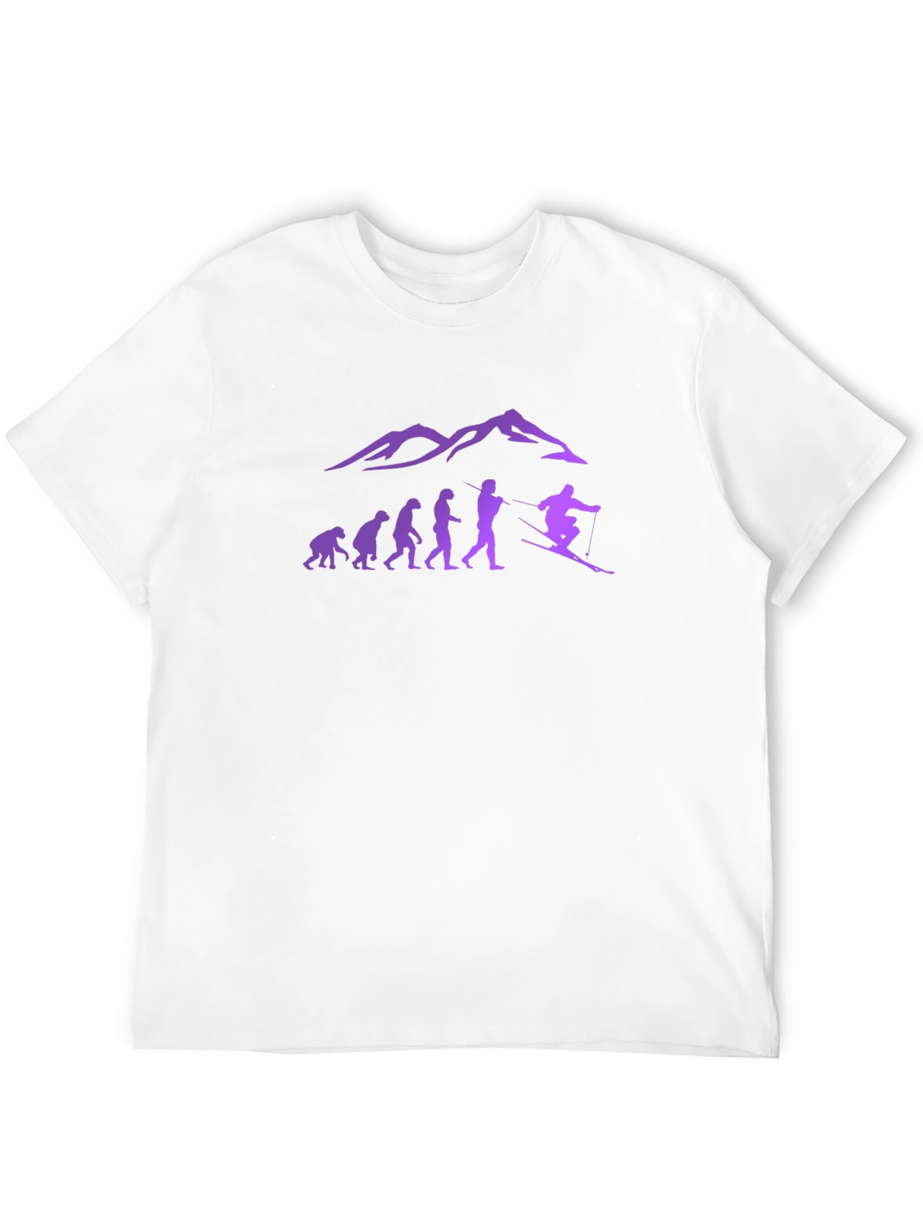 Ski Evolution T-Shirt - Mountain Design