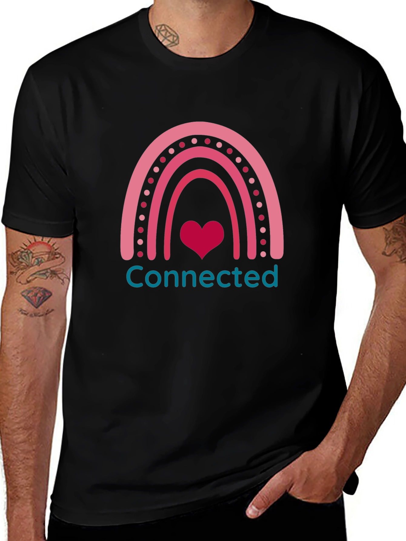Connected Rainbow Heart T-Shirt