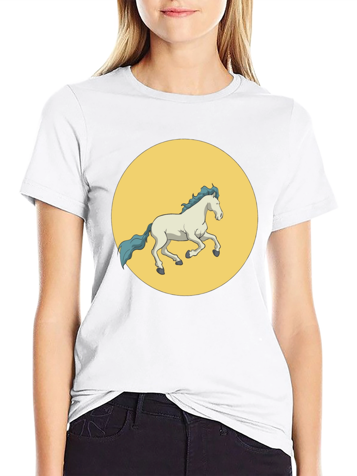 Horse Graphic Tee - Mens Black T-Shirt