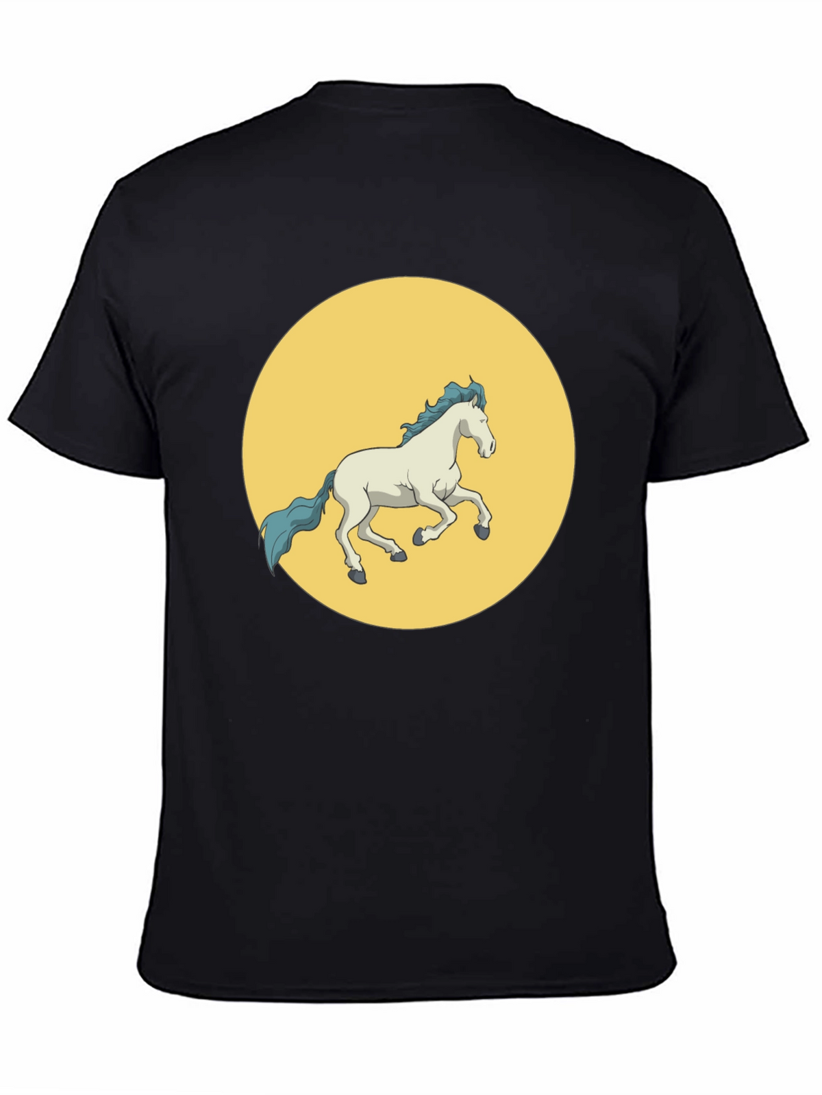 Horse Graphic Tee - Mens Black T-Shirt
