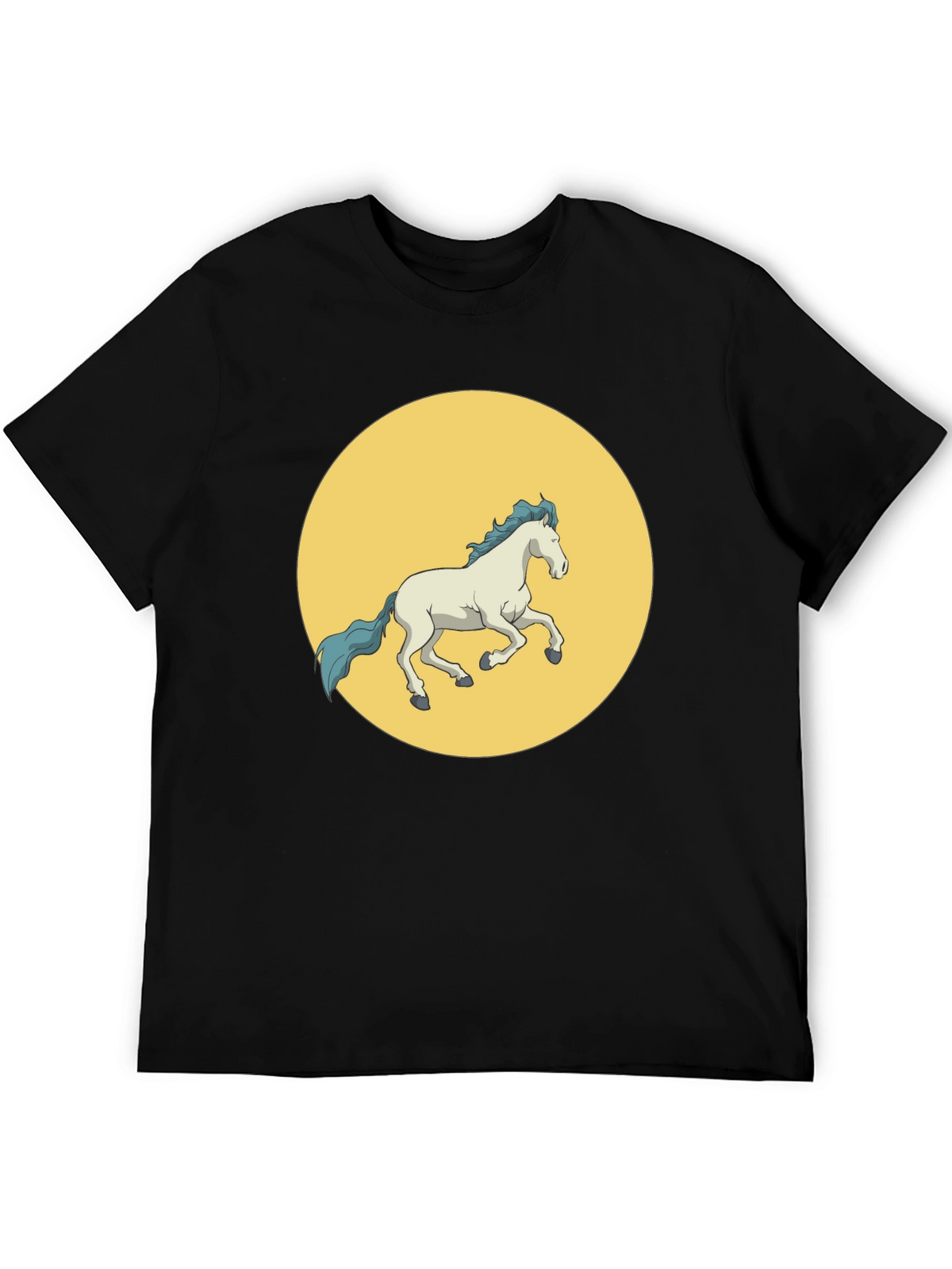 Horse Graphic Tee - Mens Black T-Shirt