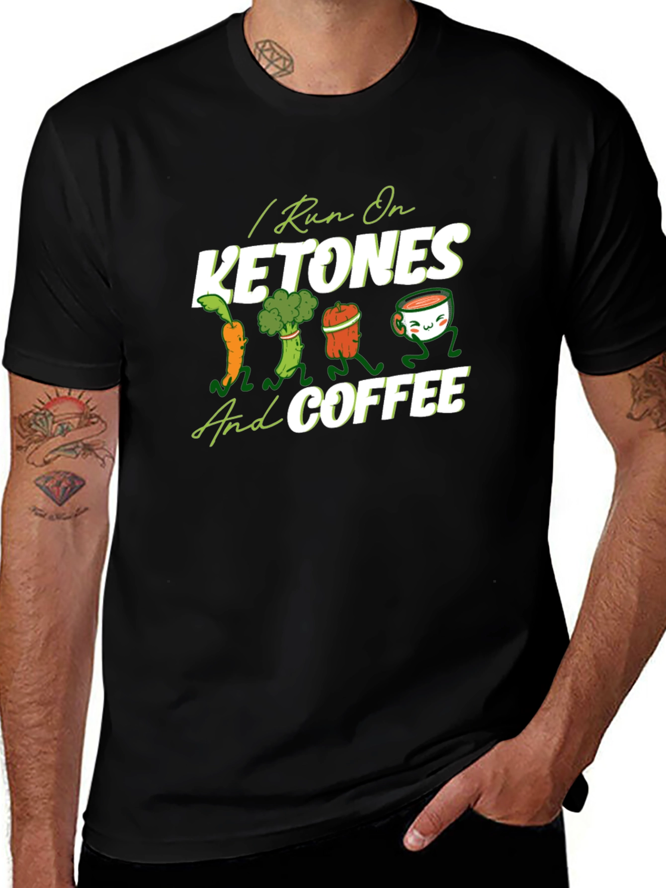 I Run on Ketones and Coffee Graphic Tee