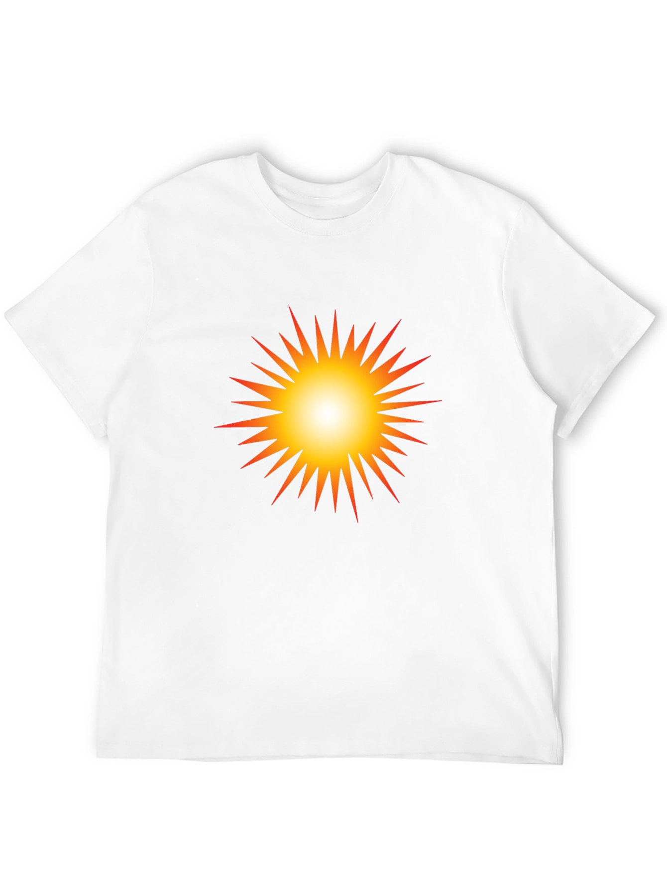 Radiant Sunburst Graphic Black T-Shirt