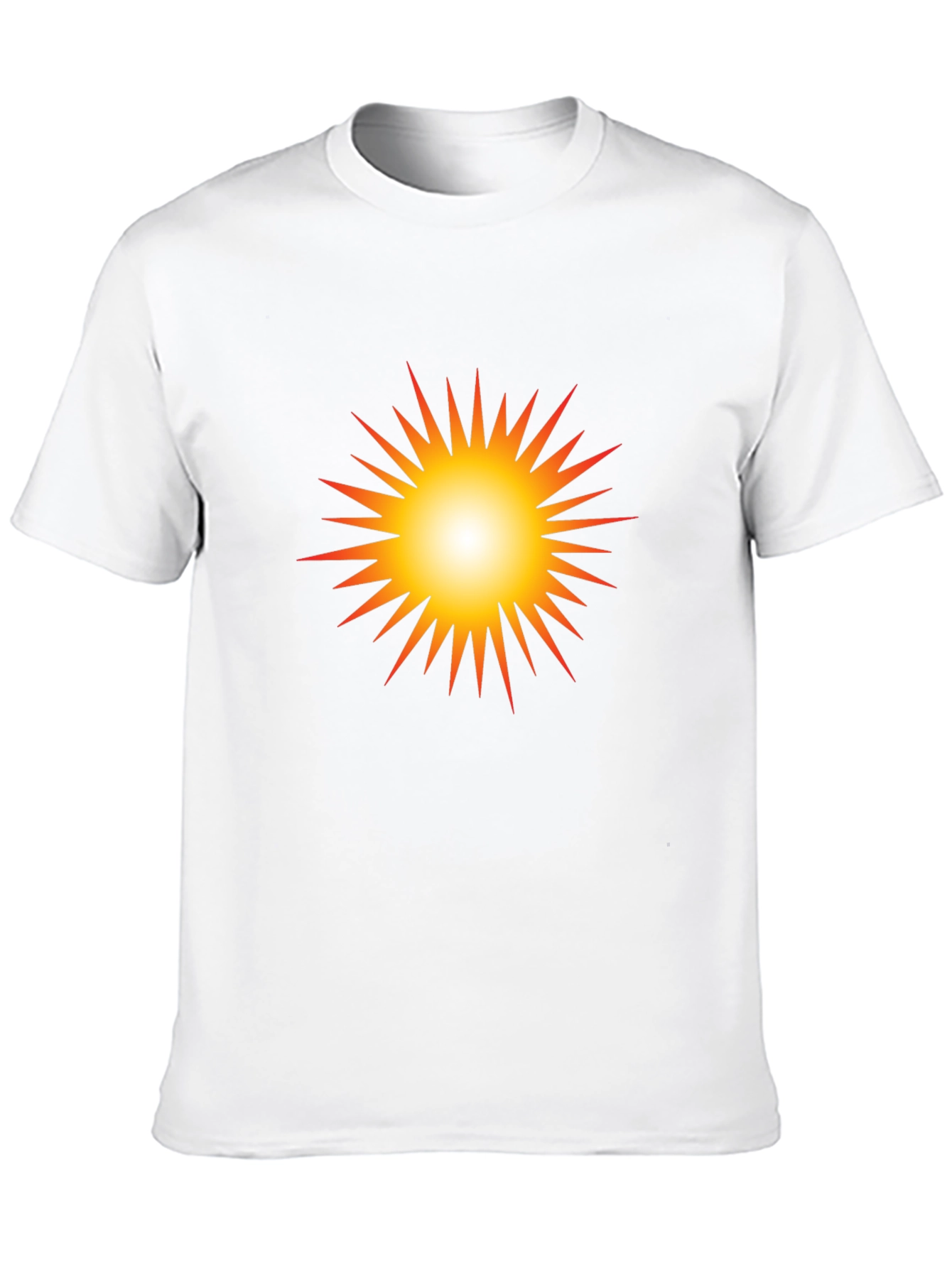 Radiant Sunburst Graphic Black T-Shirt