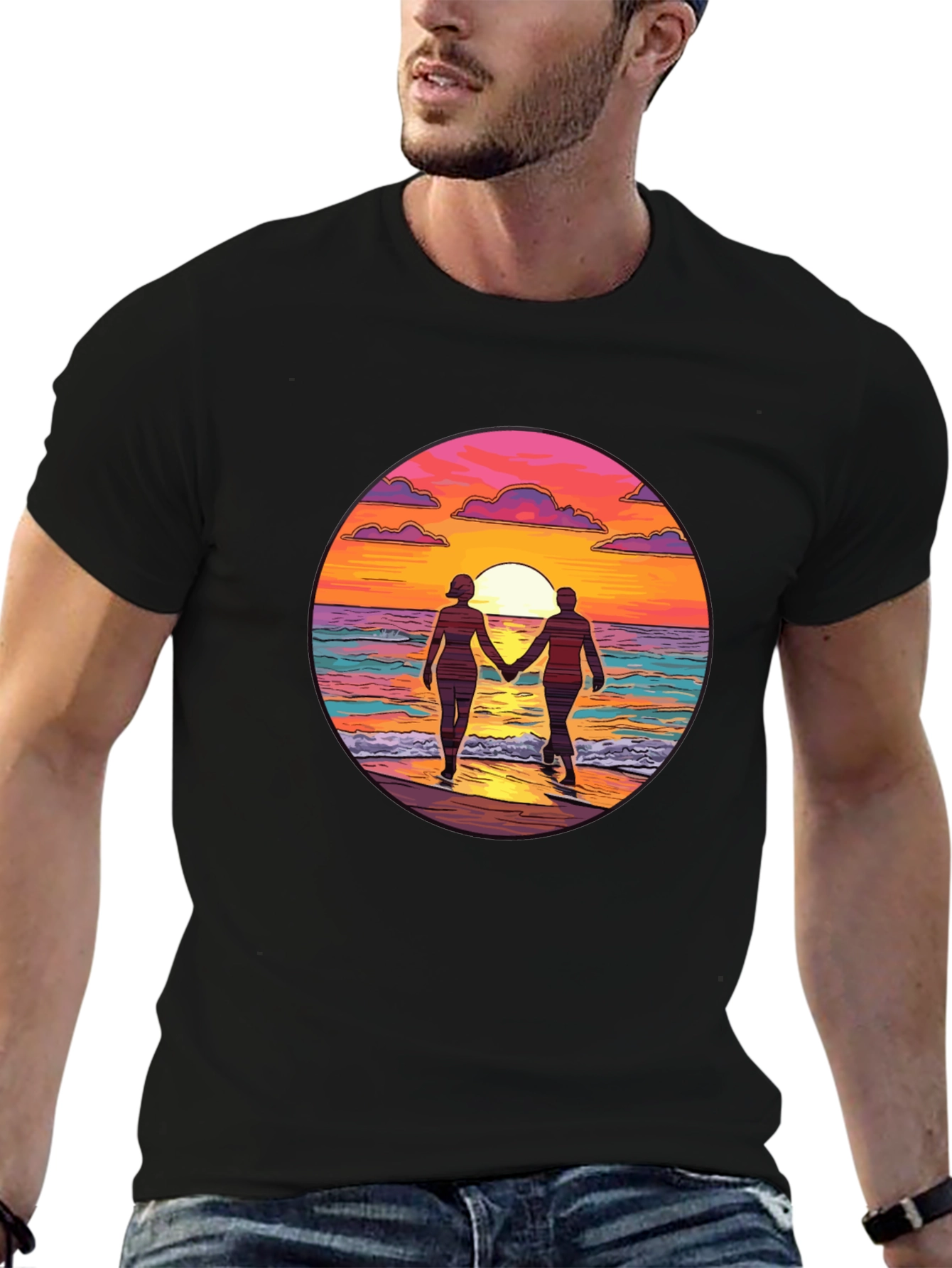 Sunset Romance Graphic Tee