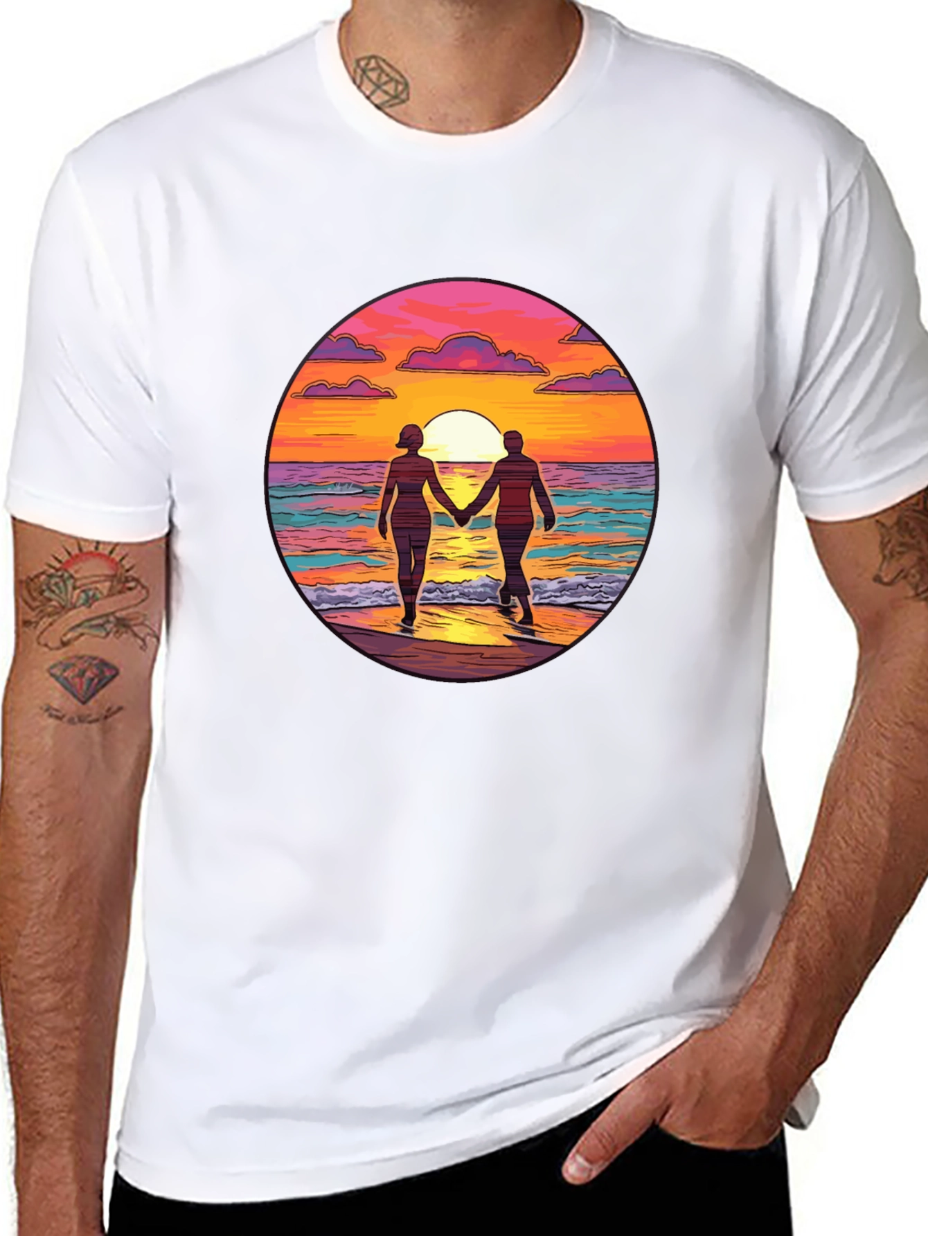Sunset Romance Graphic Tee