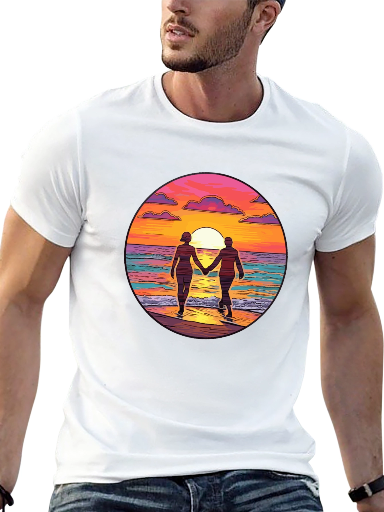 Sunset Romance Graphic Tee