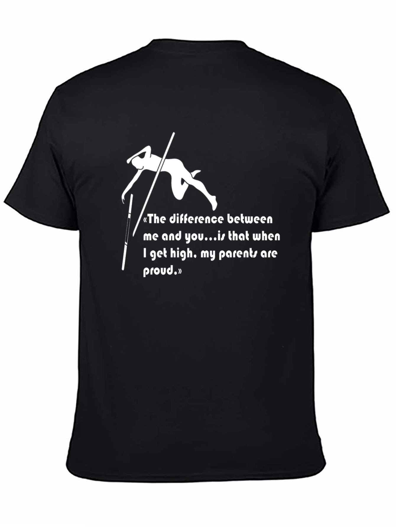 Pole Vaulting Humor Tee - High Achiever Design