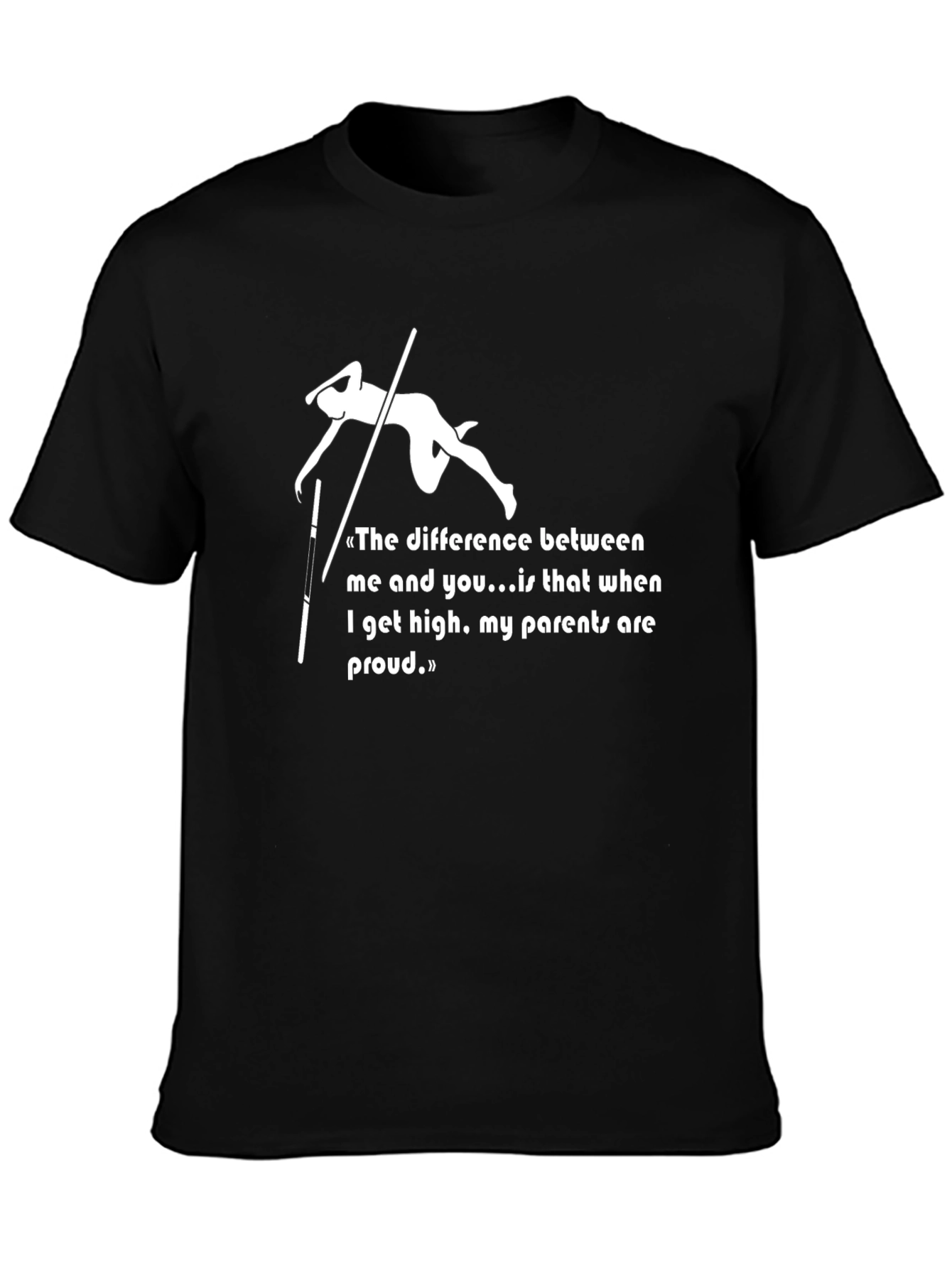 Pole Vaulting Humor Tee - High Achiever Design