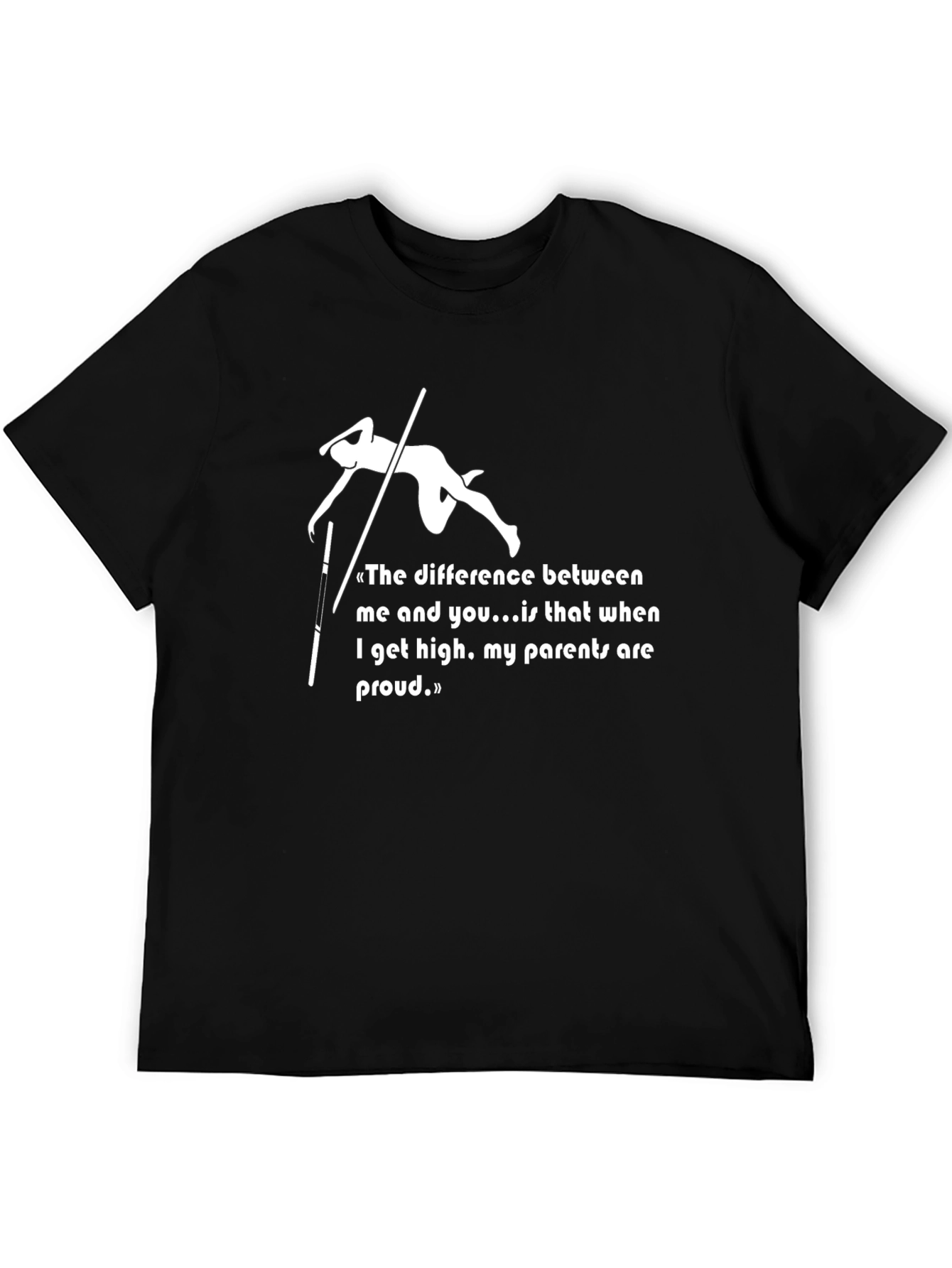 Pole Vaulting Humor Tee - High Achiever Design