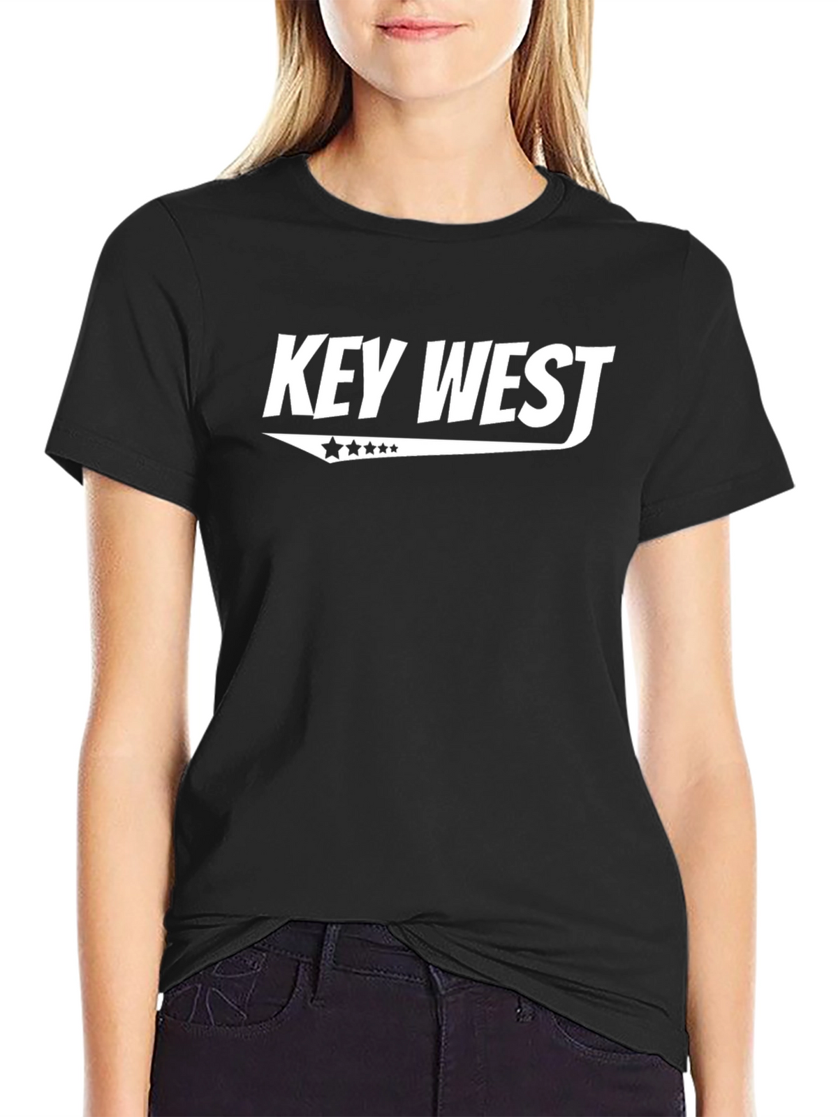 Key West Graphic T-Shirt - Black Cotton Tee