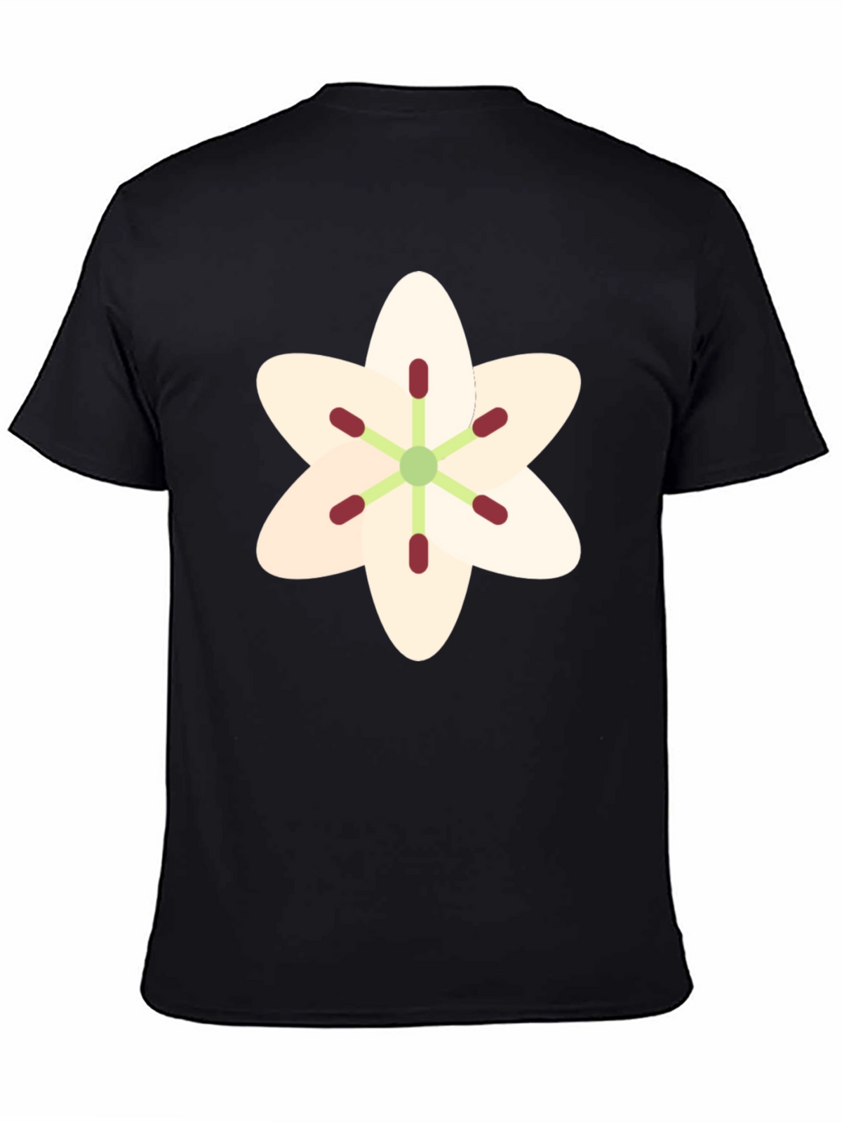 Floral Graphic T-Shirt - Black