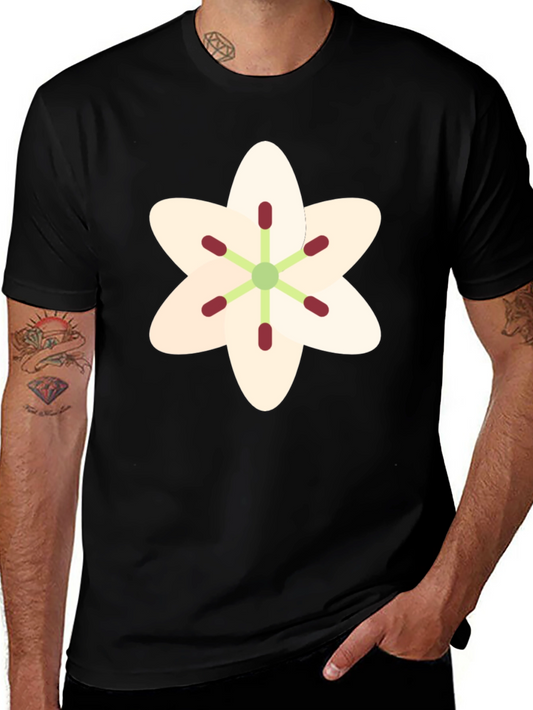 Floral Graphic T-Shirt - Black