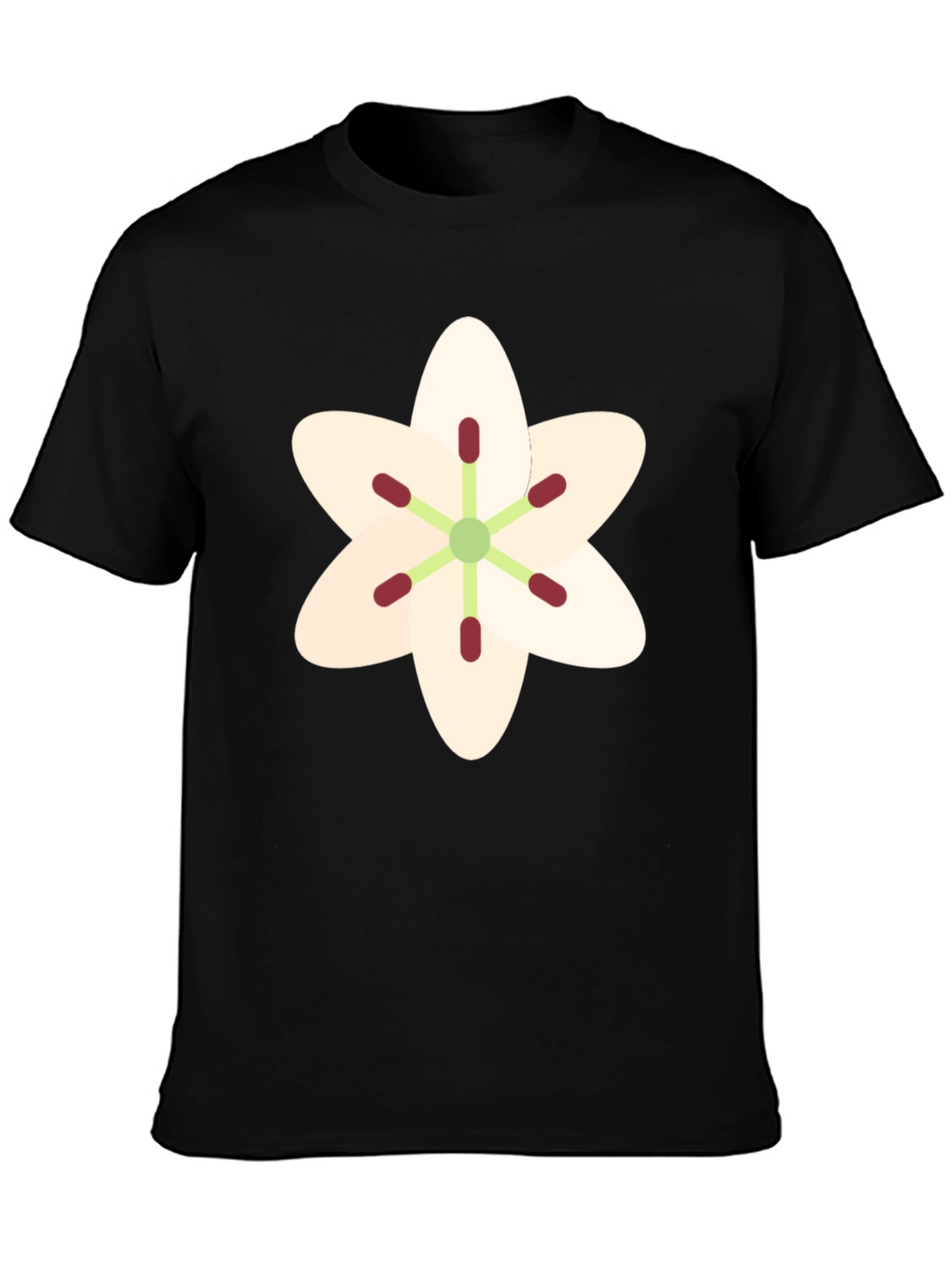 Floral Graphic T-Shirt - Black