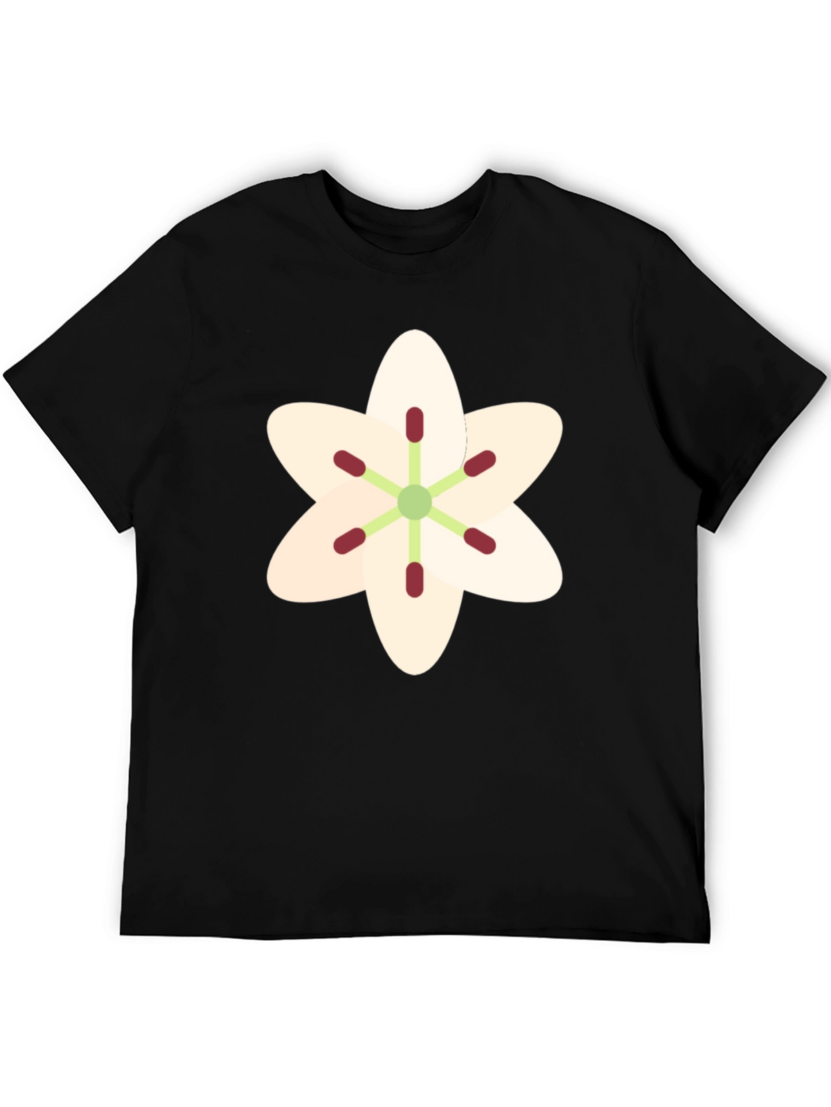 Floral Graphic T-Shirt - Black