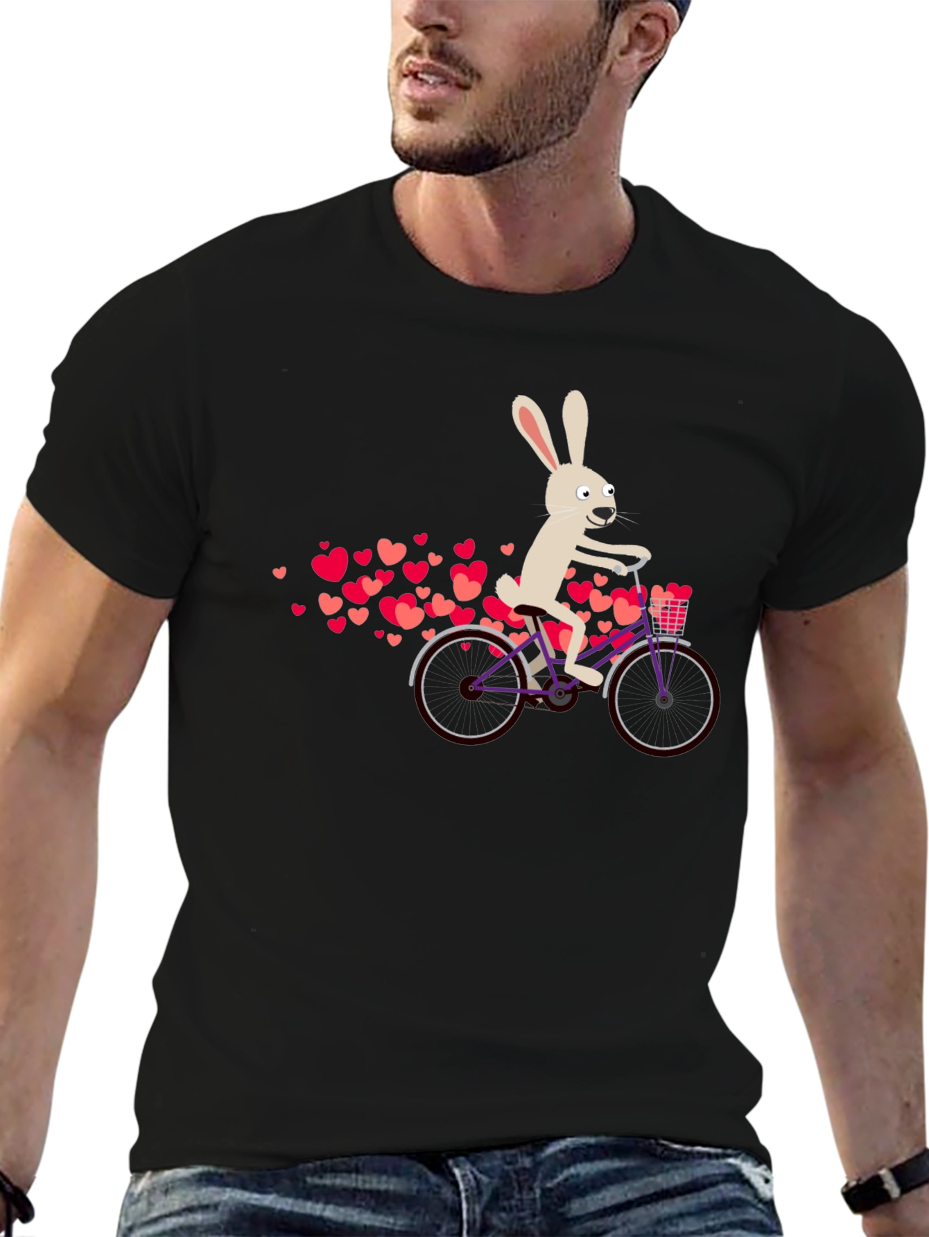 Rabbit on Bicycle T-Shirt