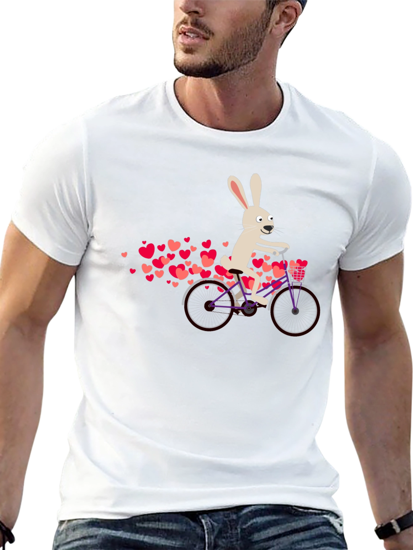 Rabbit on Bicycle T-Shirt
