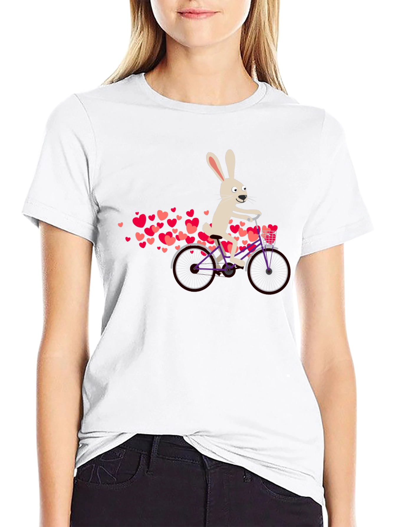 Rabbit on Bicycle T-Shirt