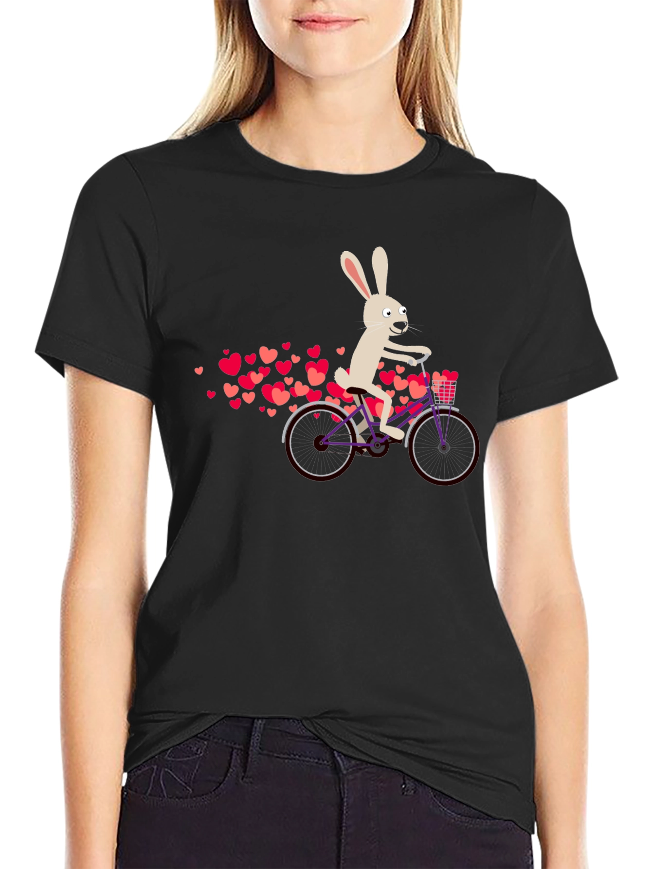 Rabbit on Bicycle T-Shirt